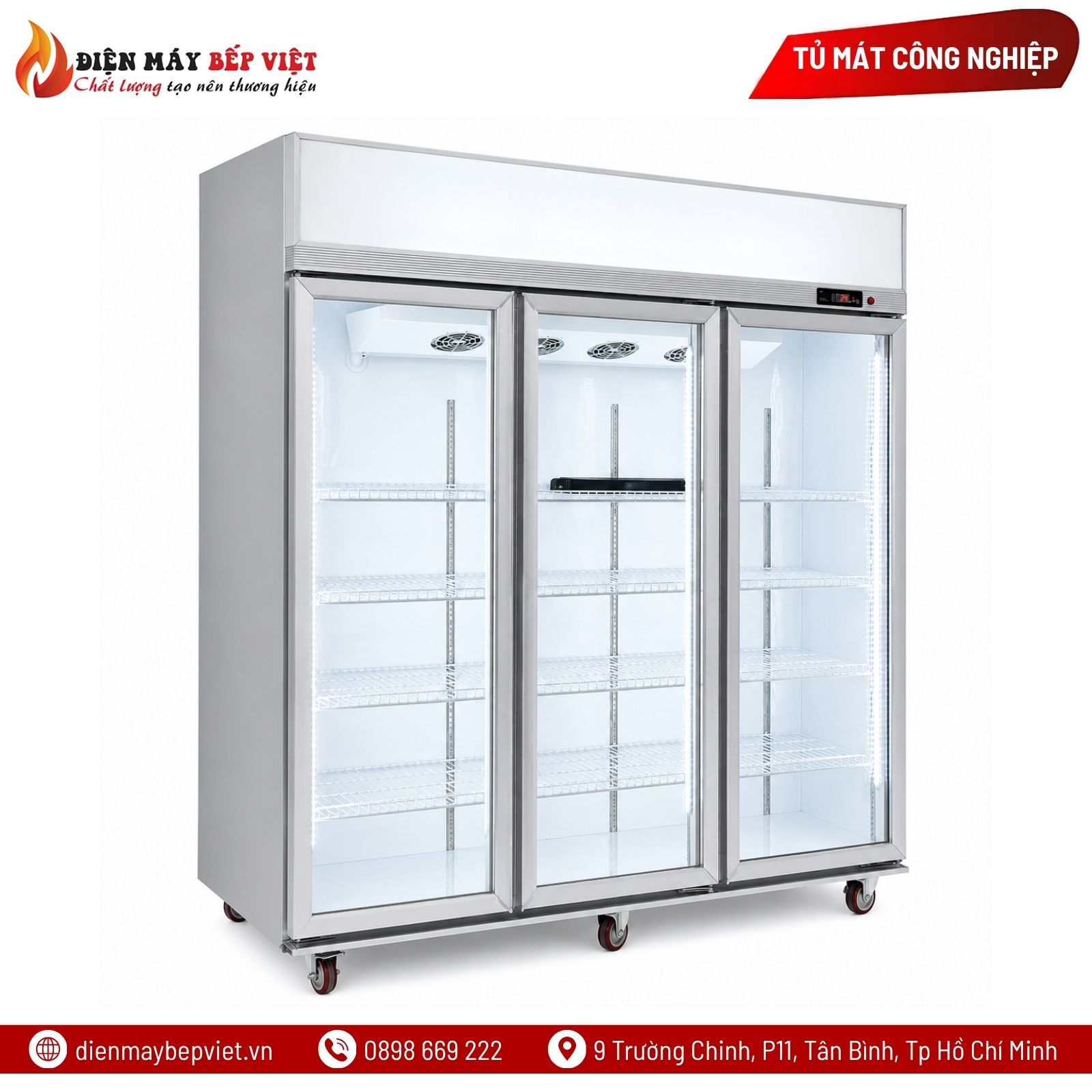 Tủ Mát 3 Cánh Lightcool LS-1200F/1600L