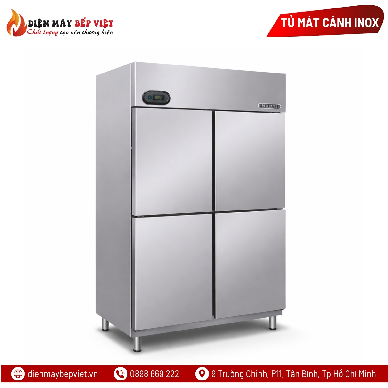 Tủ Mát 4 Cánh Inox Berjaya BS4DUC/Z
