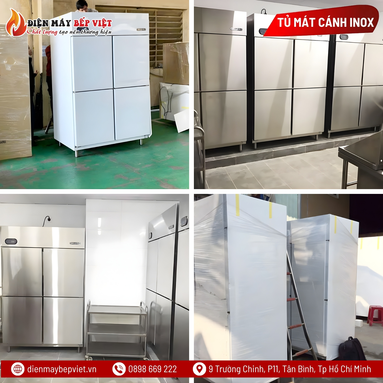 Tủ Mát 4 Cánh Inox Berjaya BS4DUC/Z