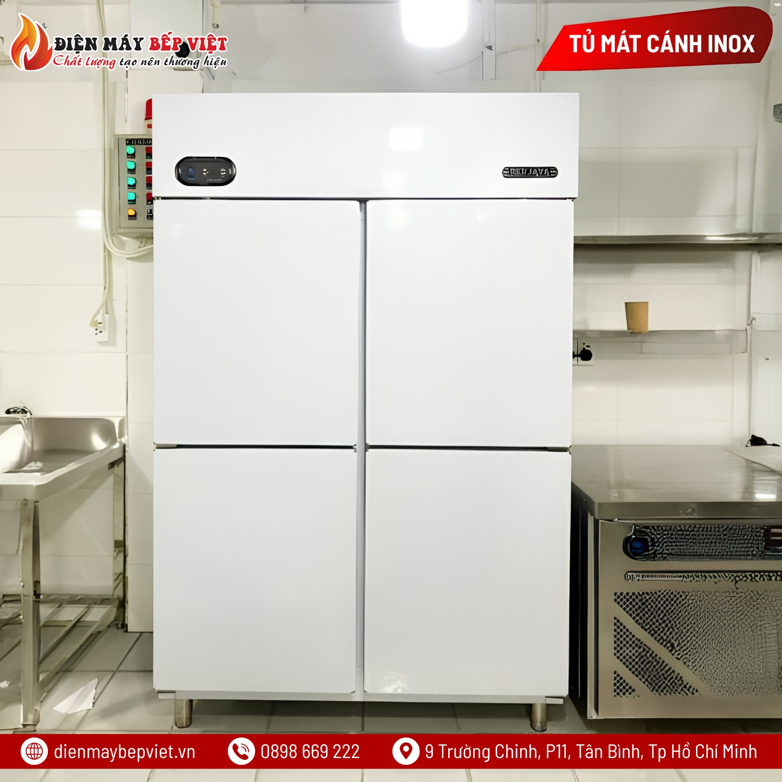 Tủ Mát 4 Cánh Inox Berjaya BS4DUC/Z