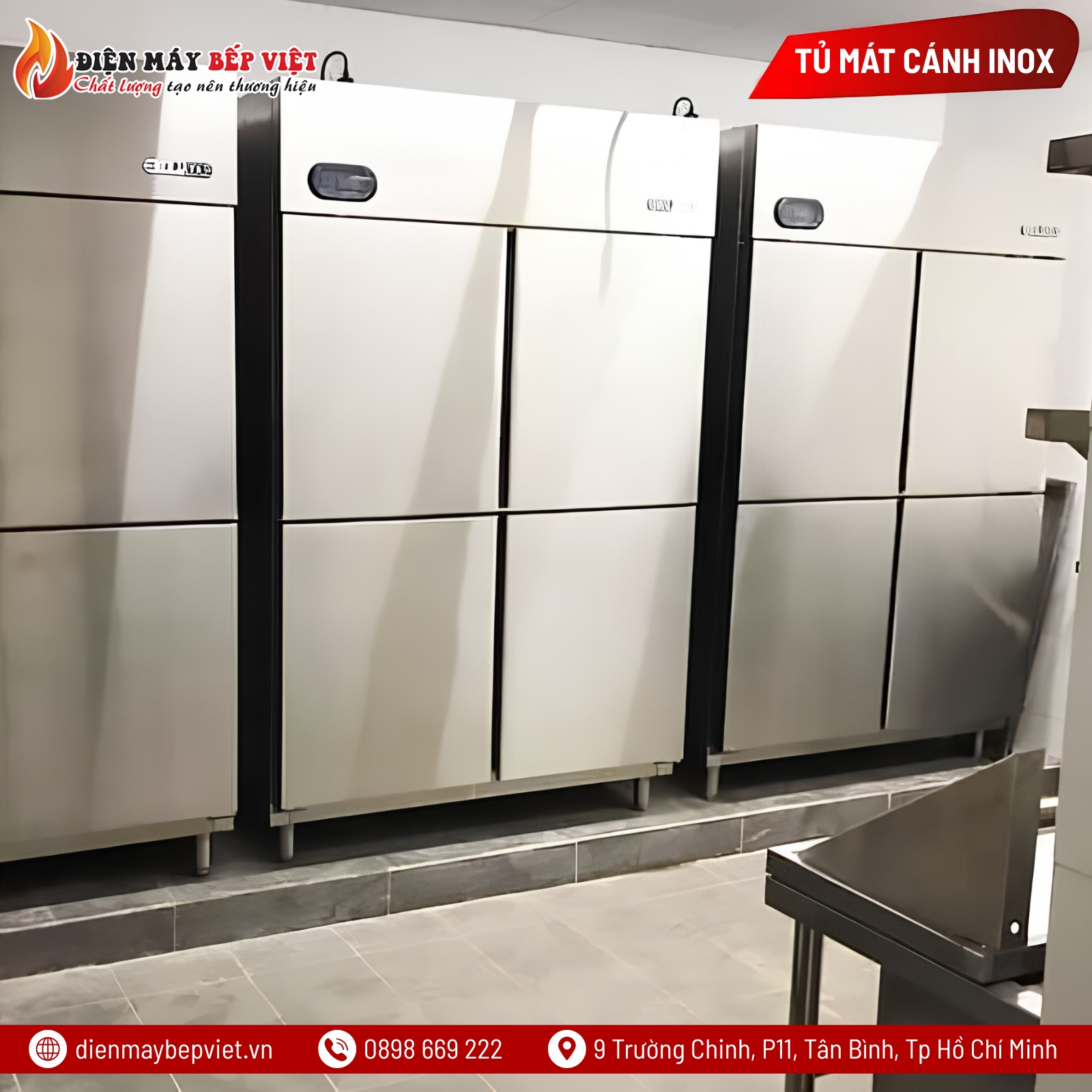 Tủ Mát 4 Cánh Inox Berjaya BS4DUC/Z