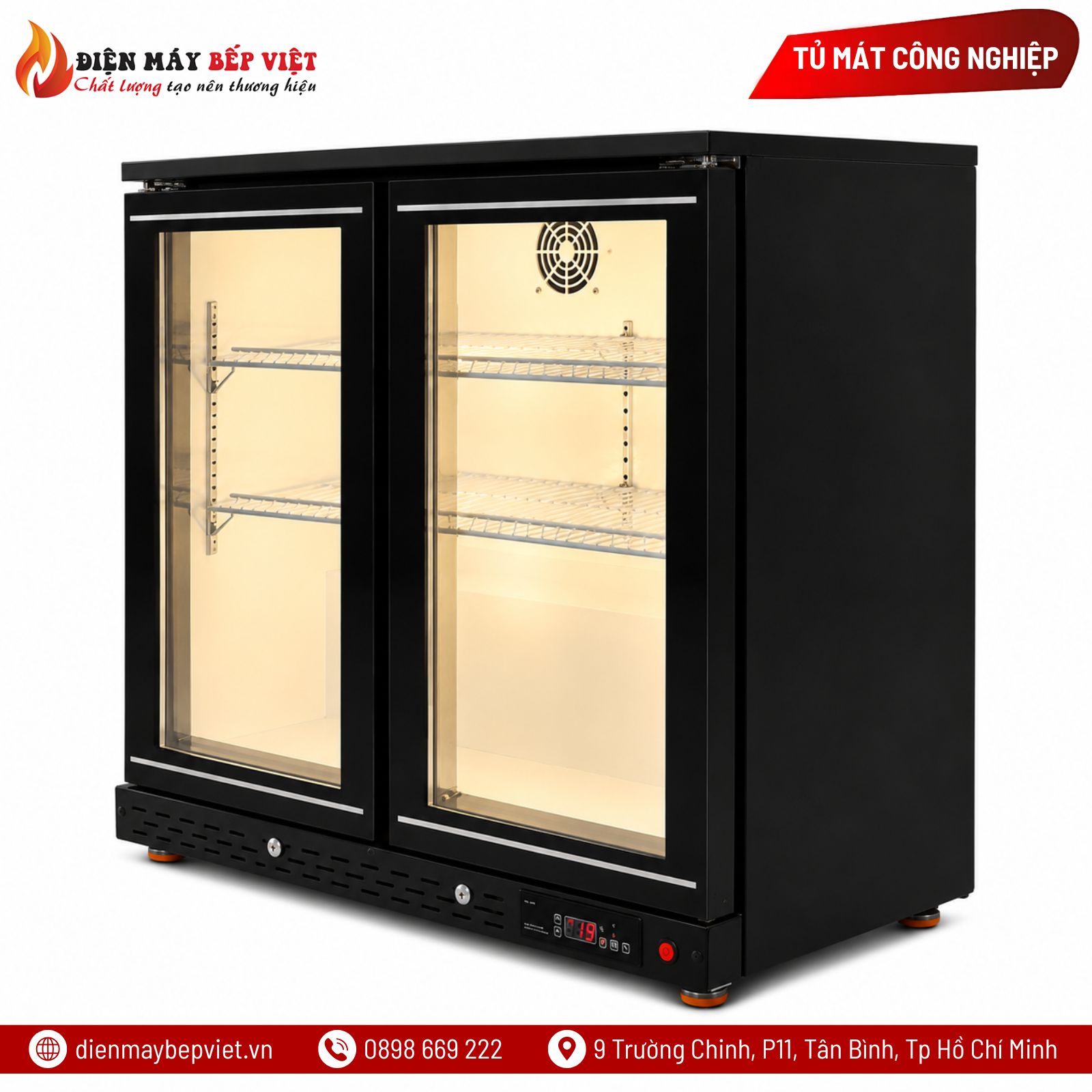 Tủ Mát Quầy Bar 2 Cánh Lightcool LS-900