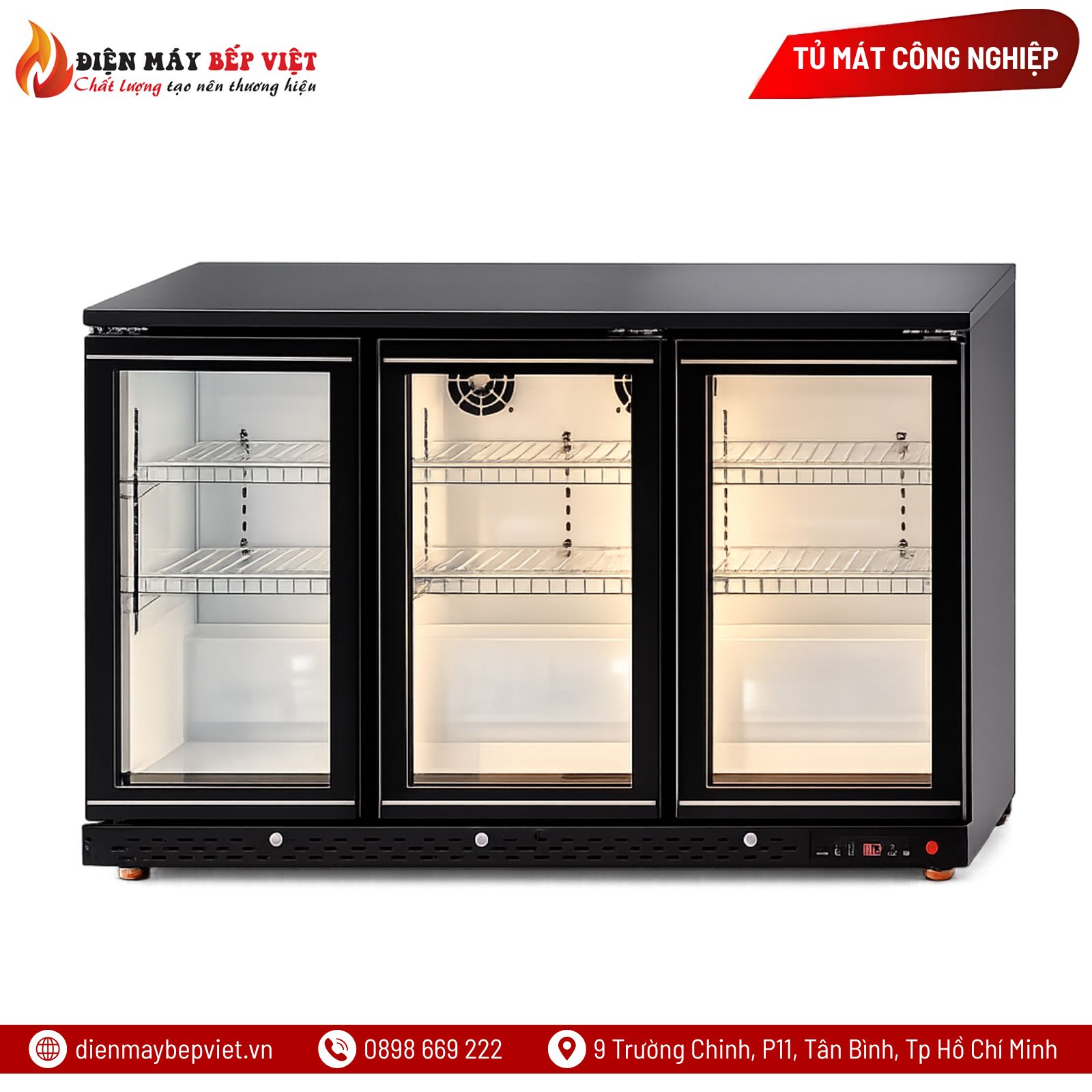 Tủ Mát Quầy Bar 3 Cánh Lightcool LS-1350