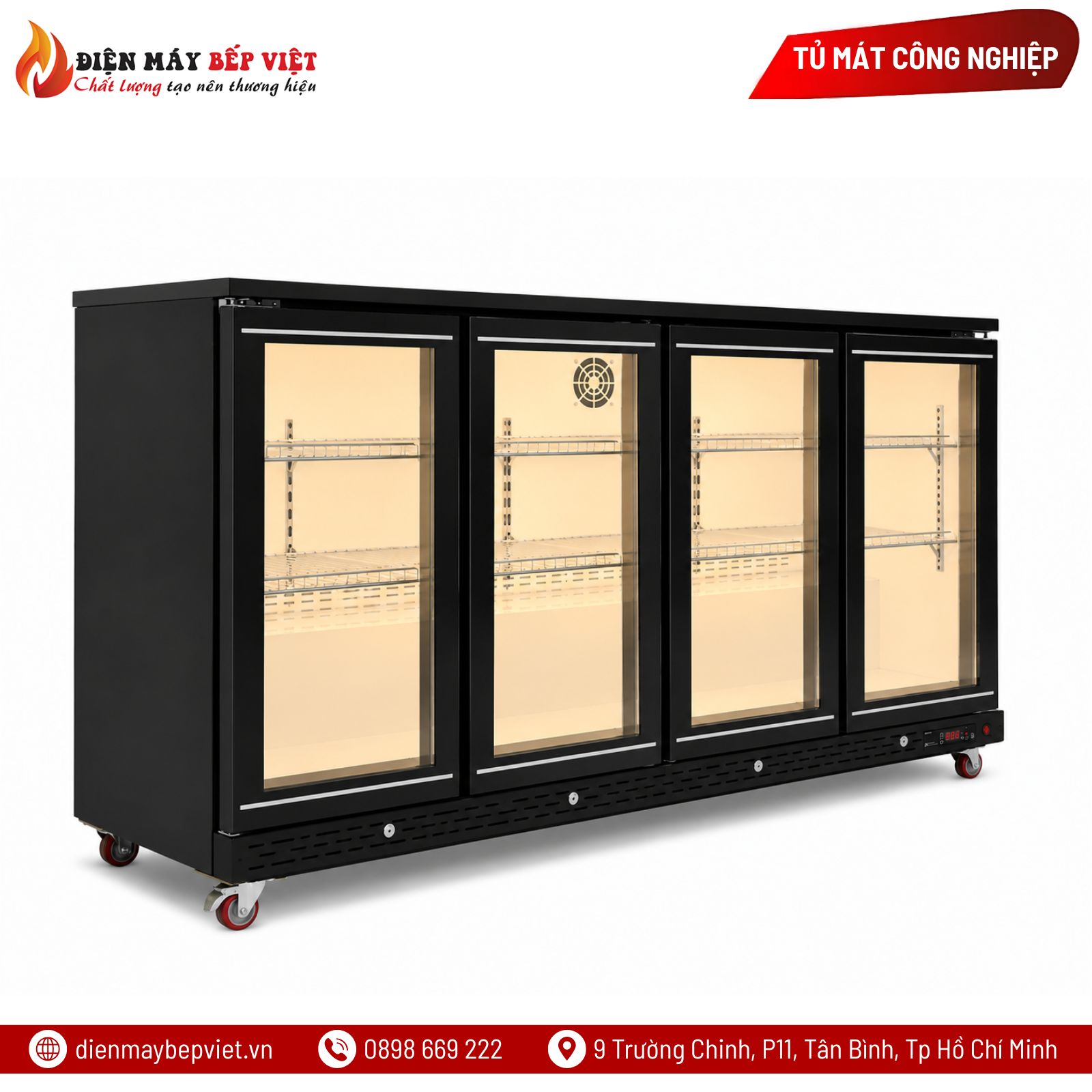 Tủ Mát Quầy Bar 4 cánh Lightcool LS-1800