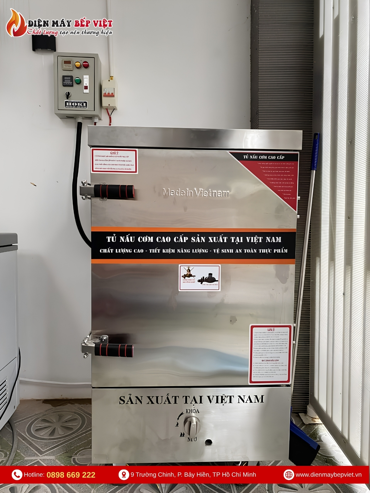Tủ Nấu Cơm 10 Khay Gas