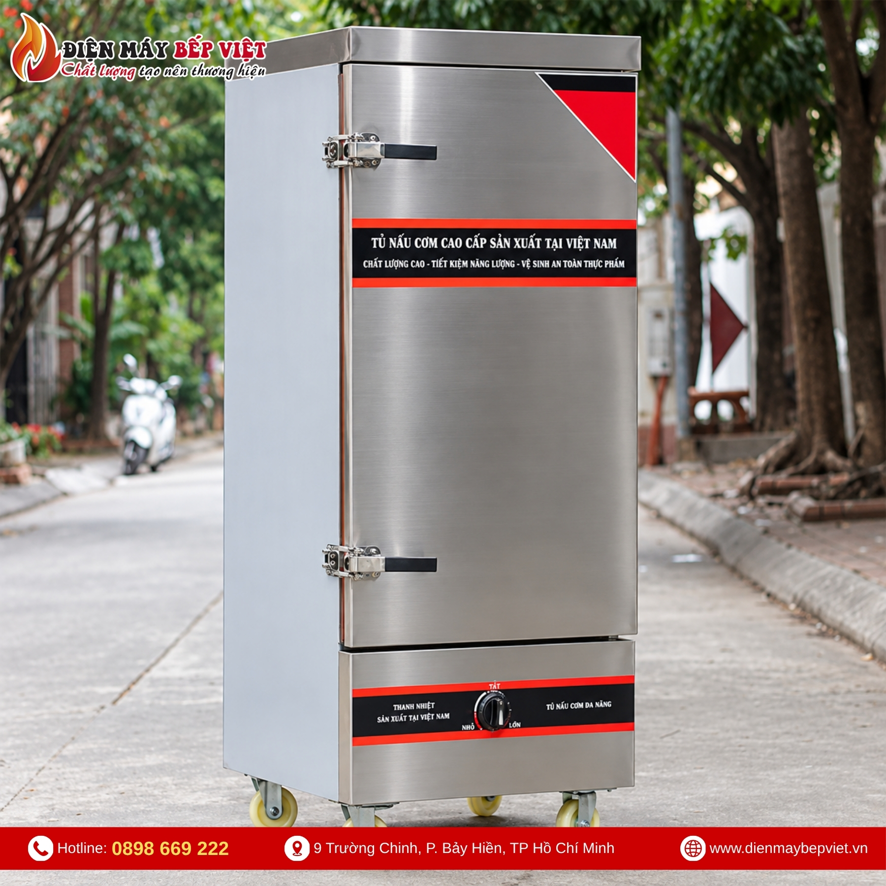 Tủ Nấu Cơm 12 Khay Gas