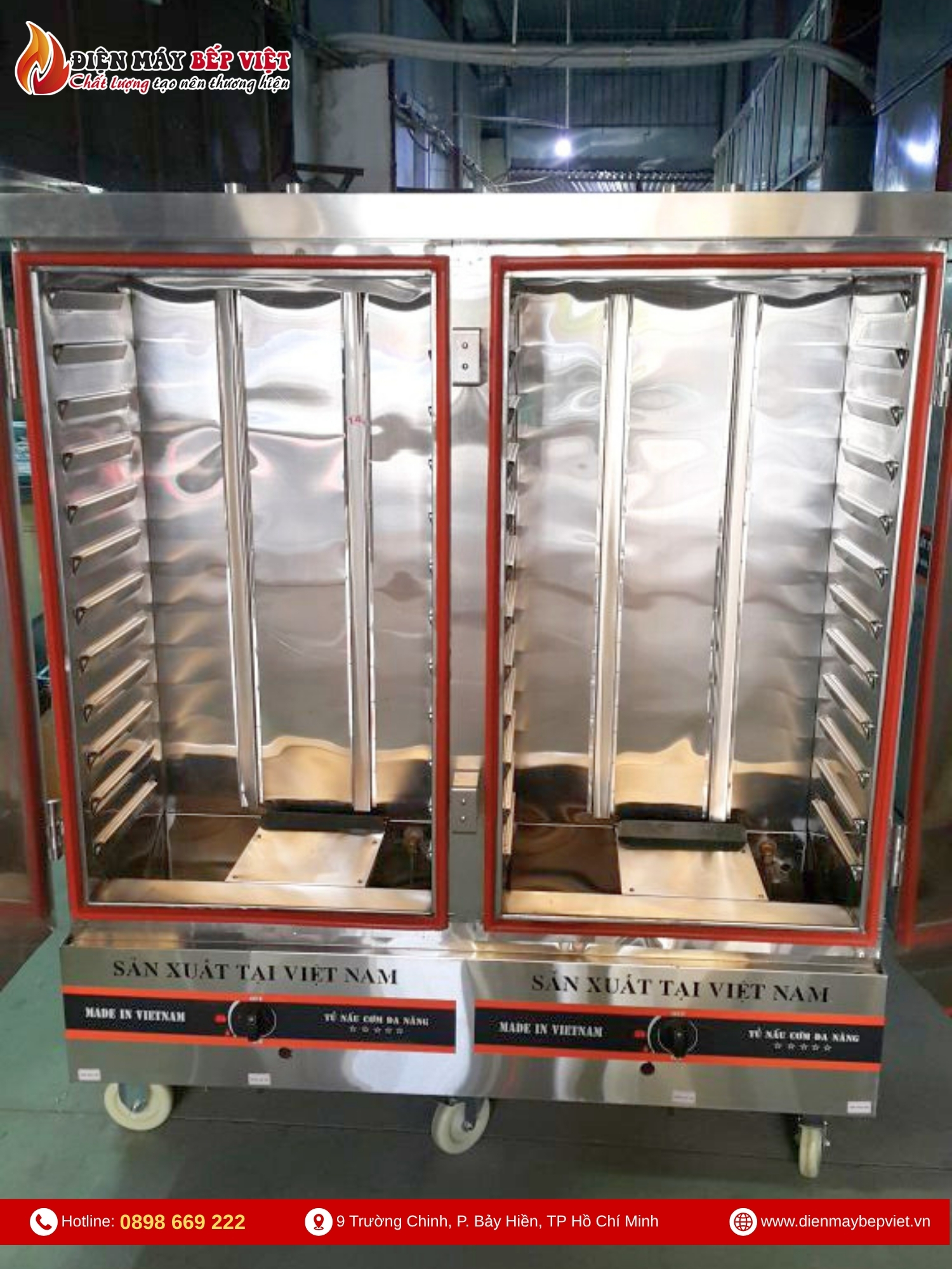 Tủ Nấu Cơm 24 Khay Gas