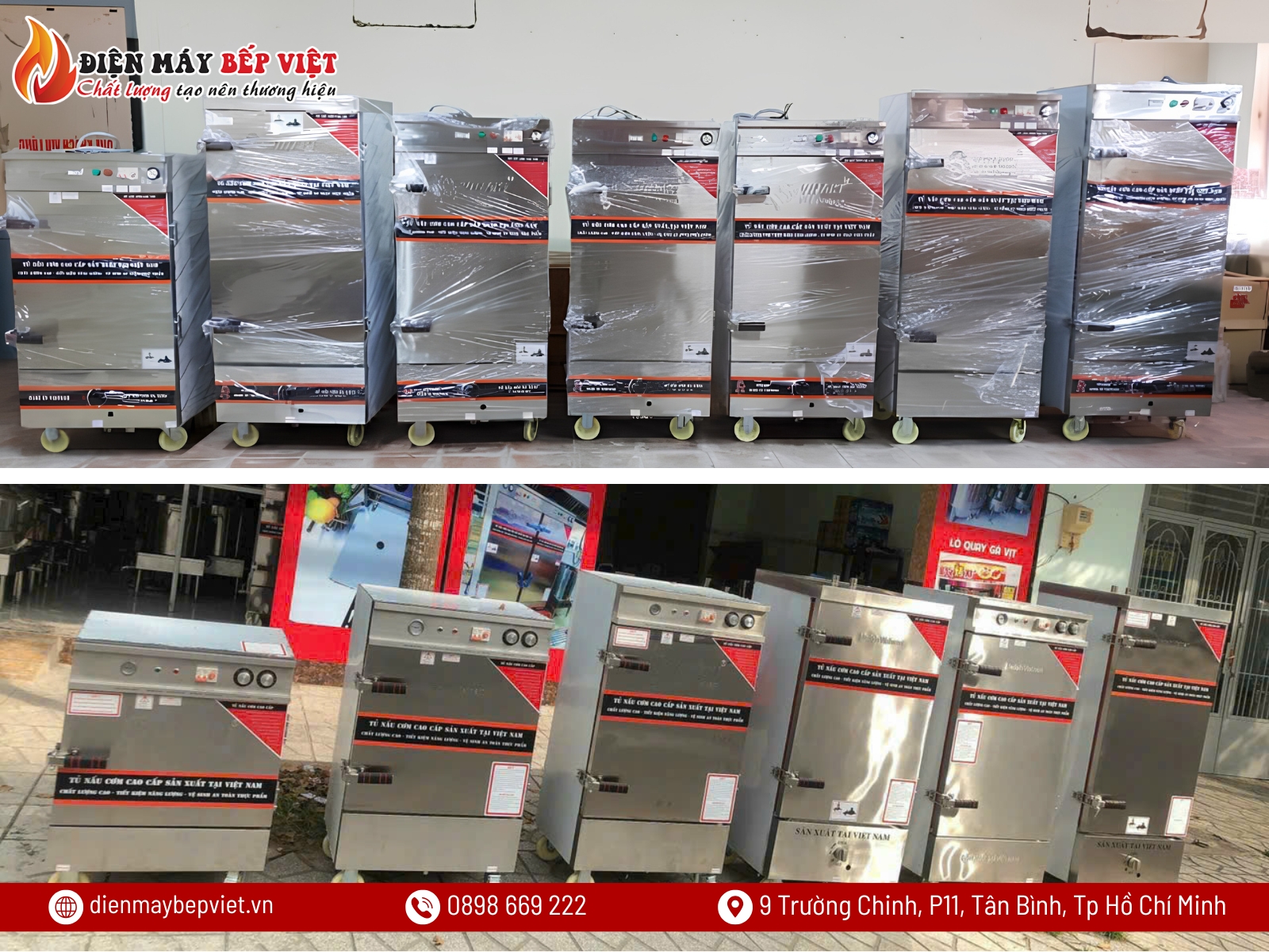Tủ Nấu Cơm Cao Cấp Inox 201