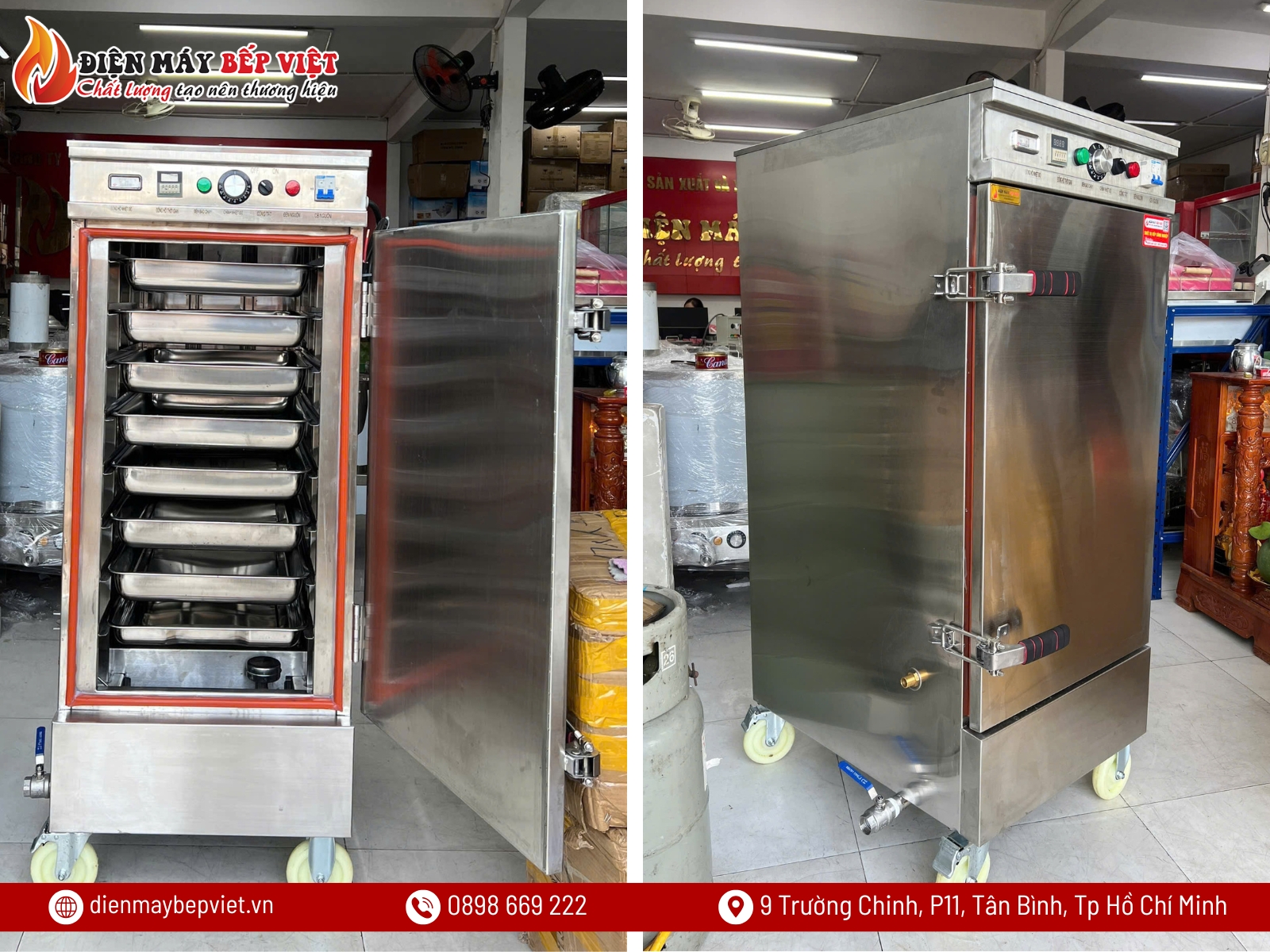 Tủ Nấu Cơm Cao Cấp Inox 201