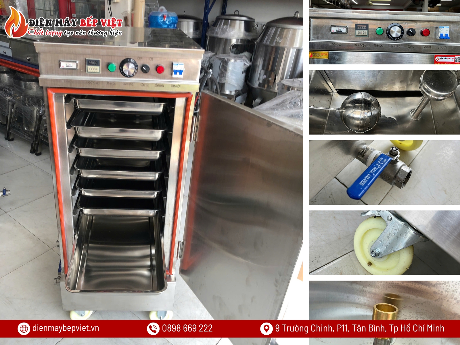 Tủ Nấu Cơm Cao Cấp Inox 304