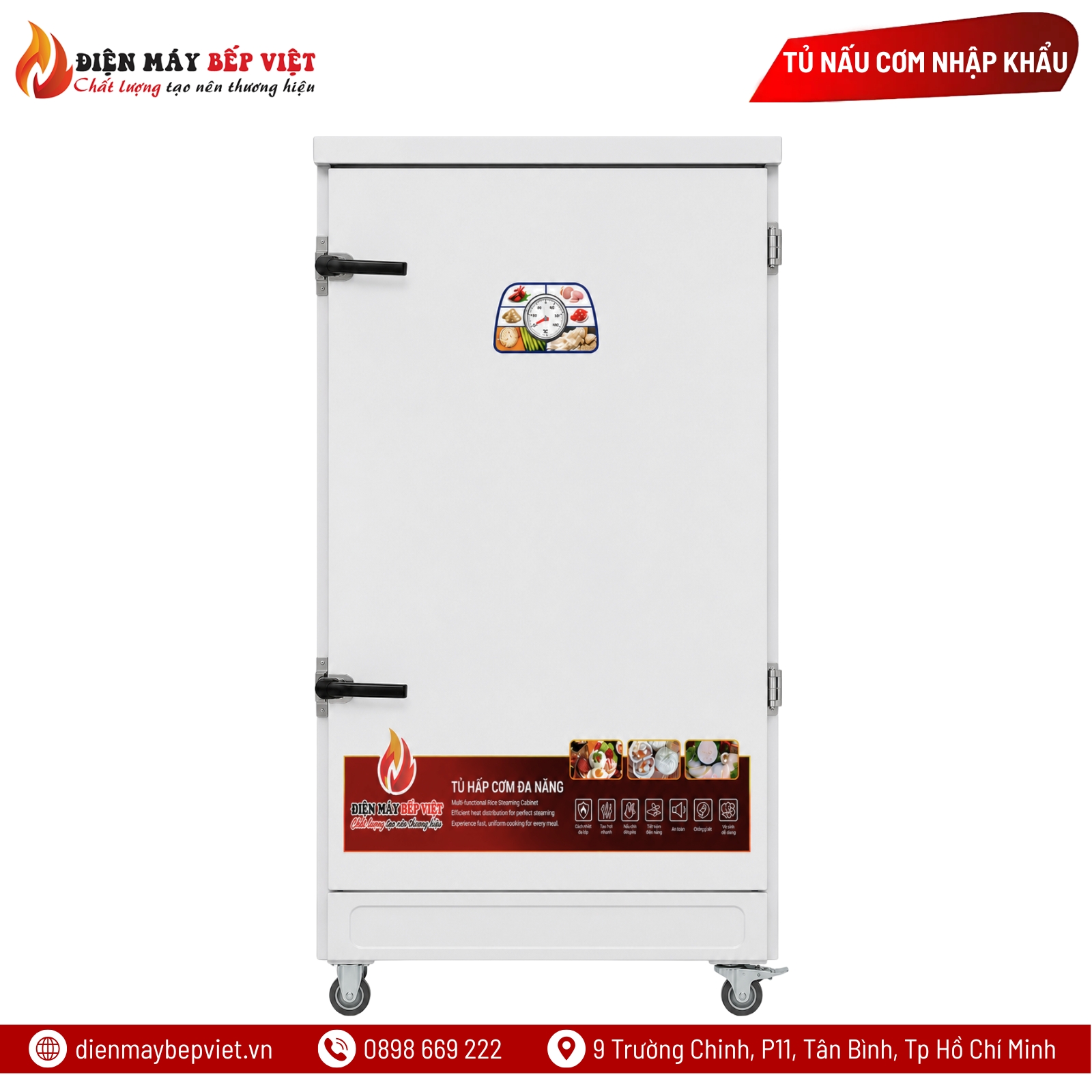 Tủ Nấu Cơm Điện 10 Khay Nhập Khẩu