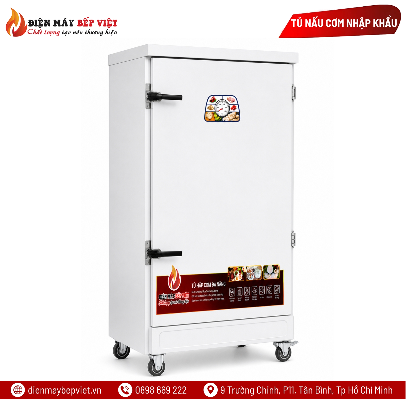 Tủ Nấu Cơm Điện 12 Khay Nhập Khẩu