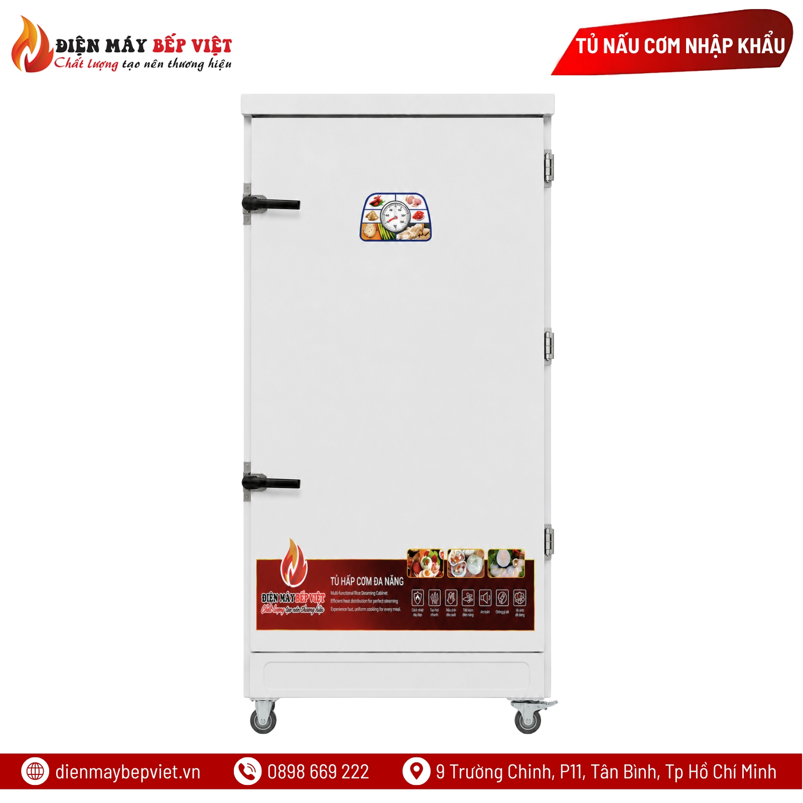 Tủ Nấu Cơm Điện 12 Khay Nhập Khẩu