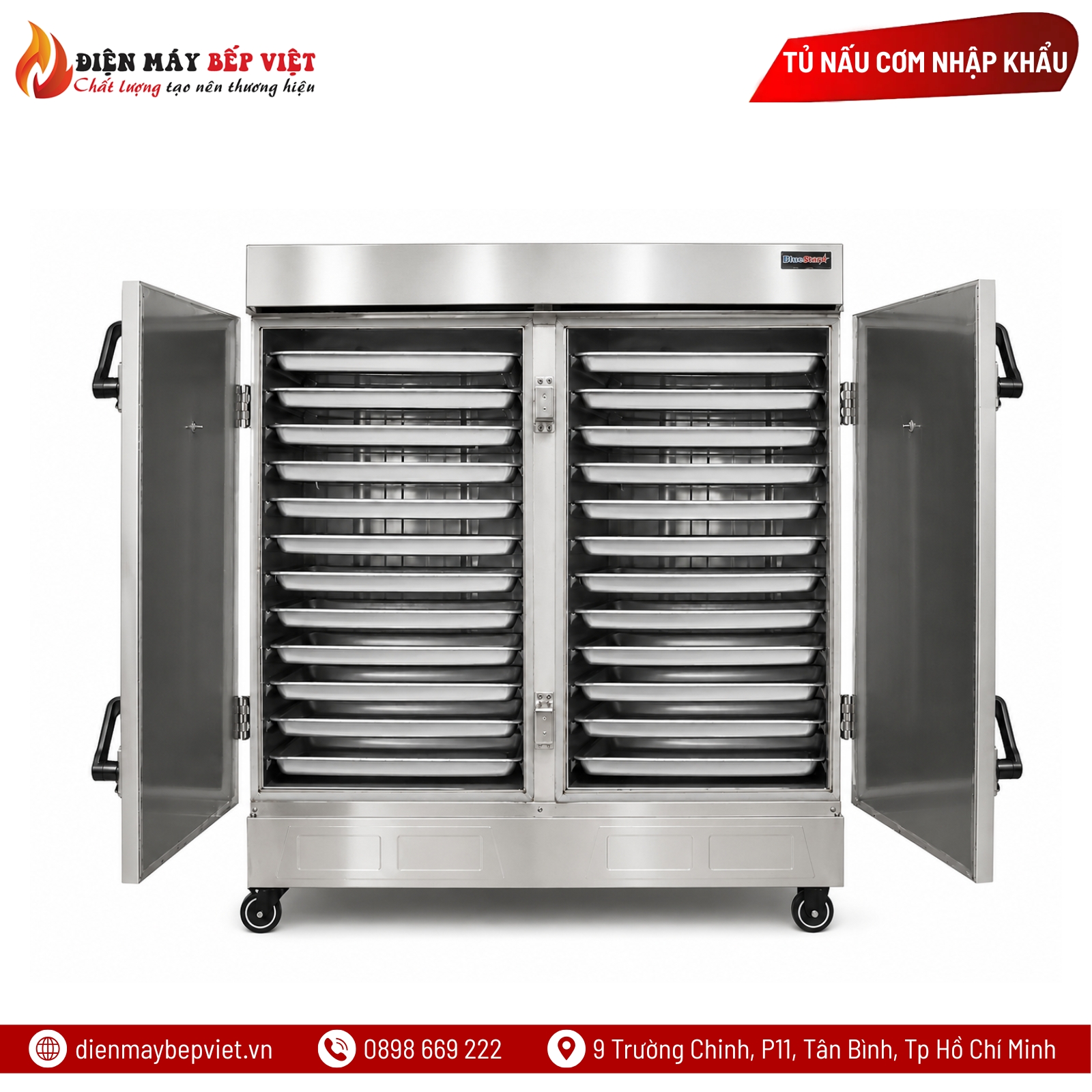Tủ Nấu Cơm Điện 24 Khay Nhập Khẩu