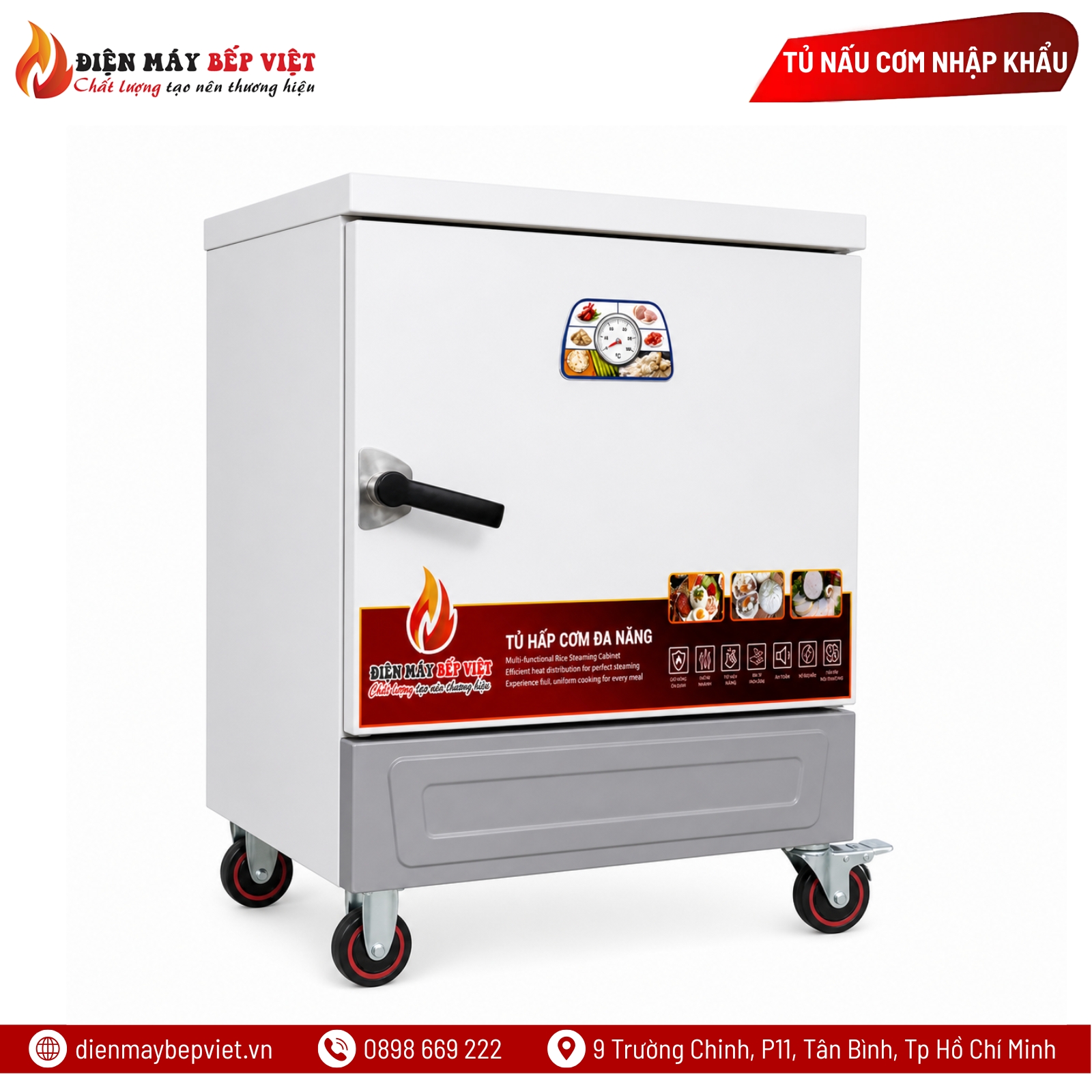 Tủ Nấu Cơm Điện 6 Khay Nhập Khẩu
