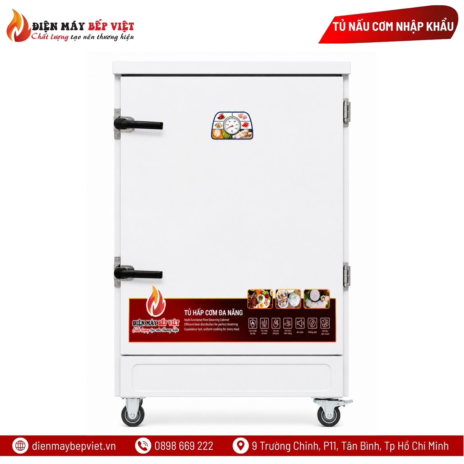 Tủ Nấu Cơm Điện 8 Khay Nhập Khẩu