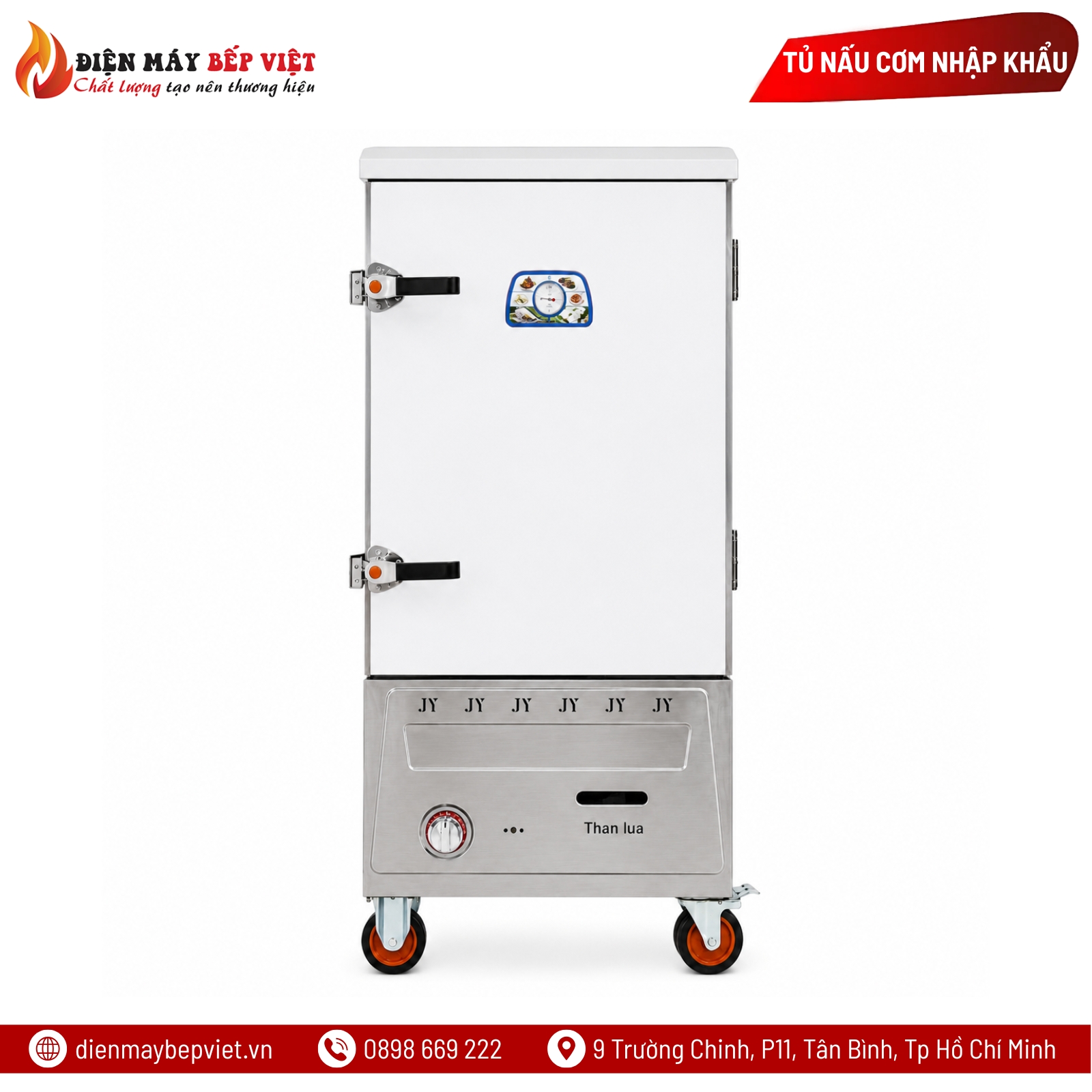 Tủ Nấu Cơm Gas 10 Khay Nhập Khẩu