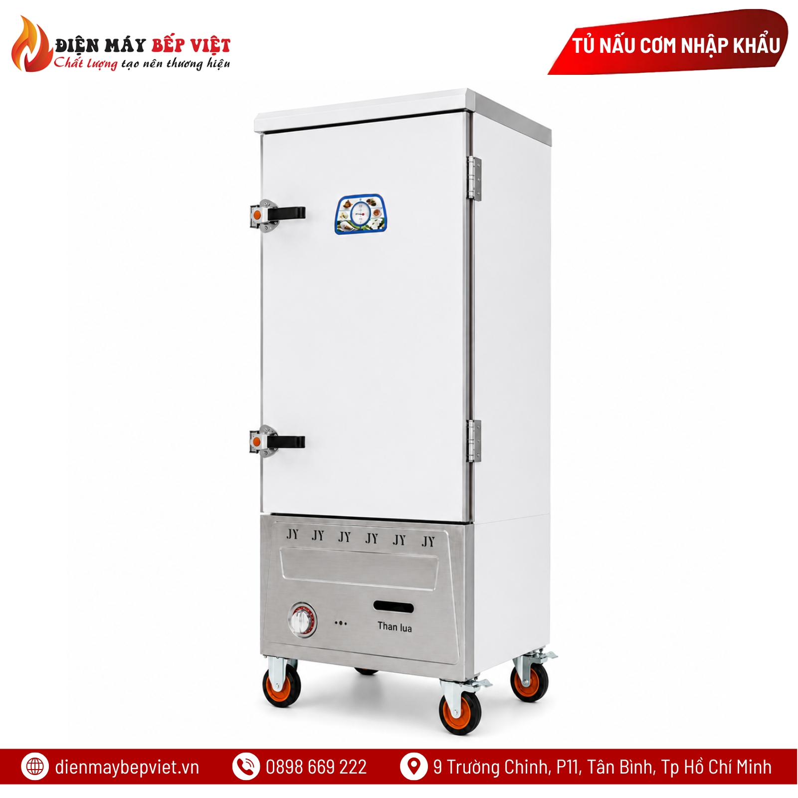 Tủ Nấu Cơm Gas 12 Khay Nhập Khẩu