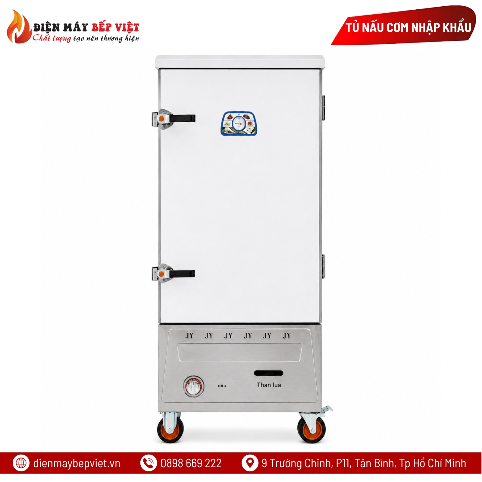 Tủ Nấu Cơm Gas 12 Khay Nhập Khẩu