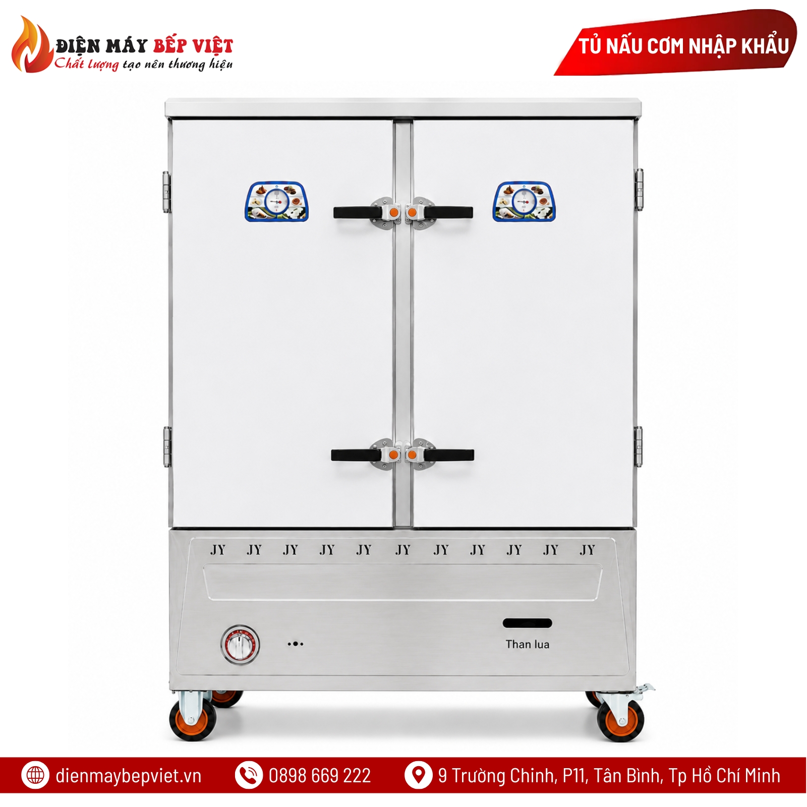 Tủ Nấu Cơm Gas 24 Khay Nhập Khẩu