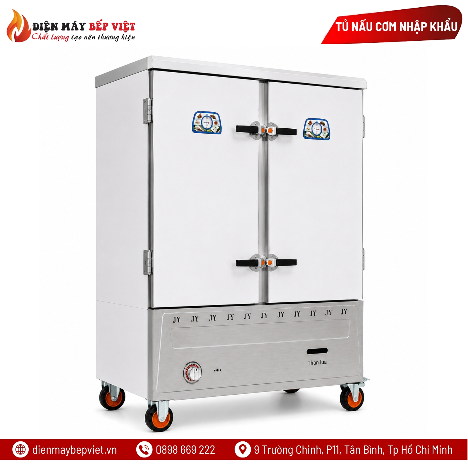 Tủ Nấu Cơm Gas 24 Khay Nhập Khẩu