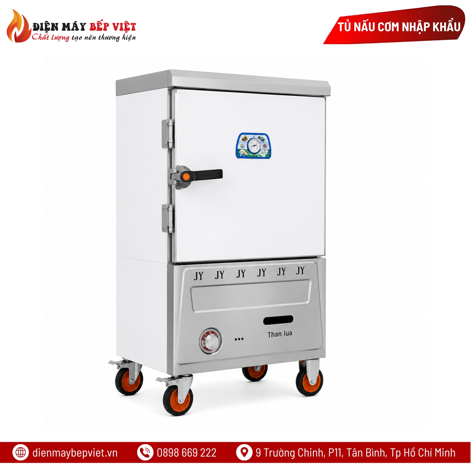 Tủ Nấu Cơm Gas 6 Khay Nhập Khẩu