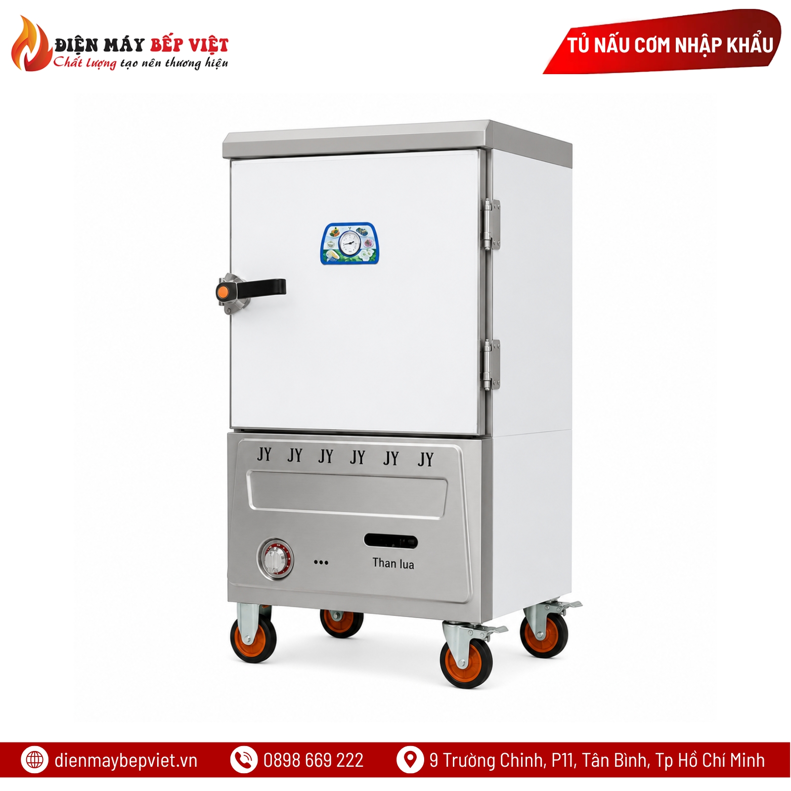 Tủ Nấu Cơm Gas 6 Khay Nhập Khẩu