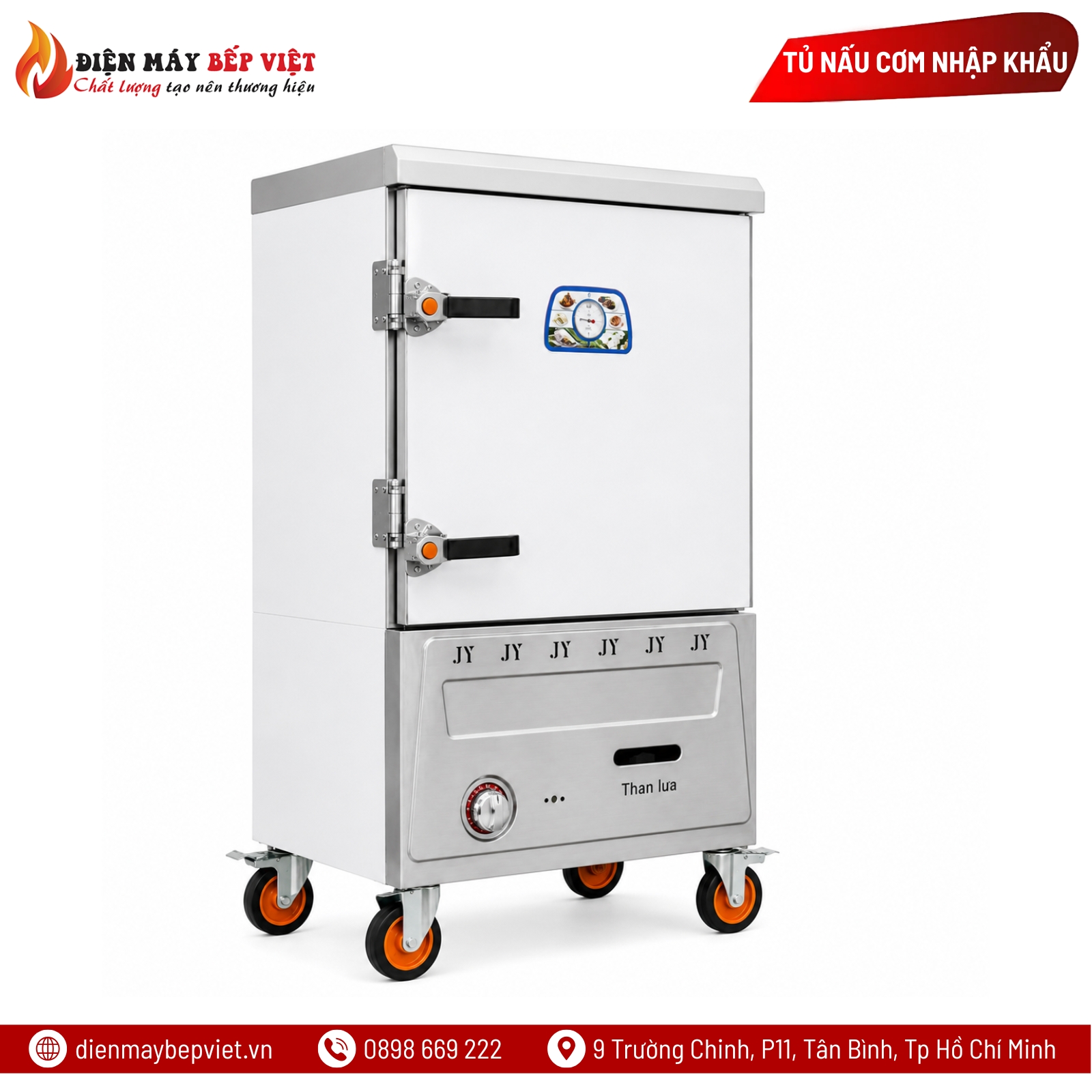 Tủ Nấu Cơm Gas 8 Khay Nhập Khẩu