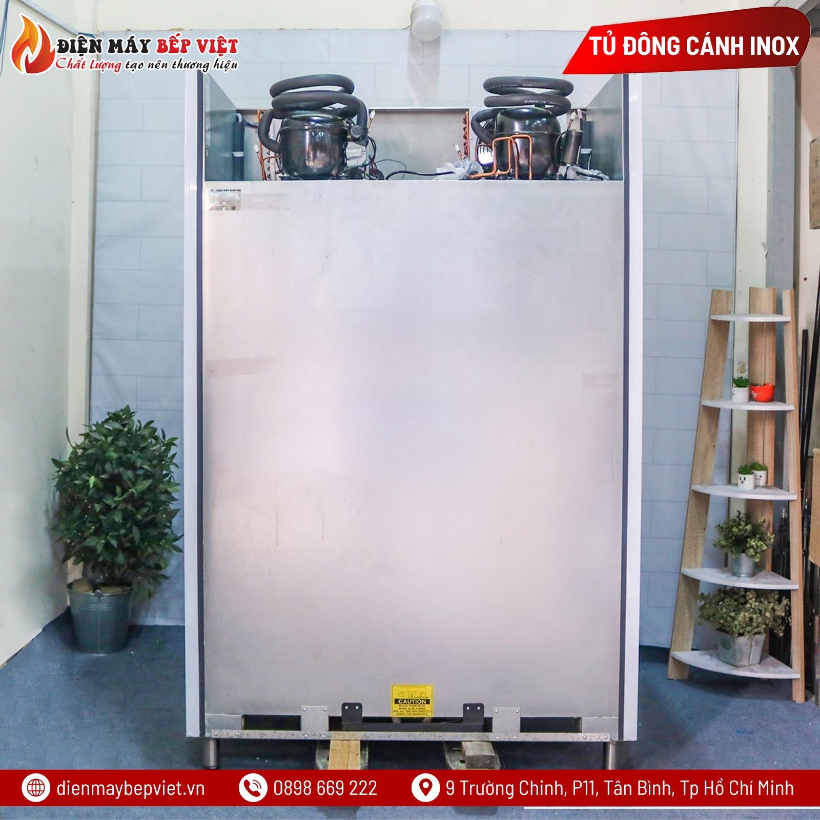 Tủ Nửa Đông Nửa Mát 4 Cánh Inox Berjaya BSDU2F2C/Z