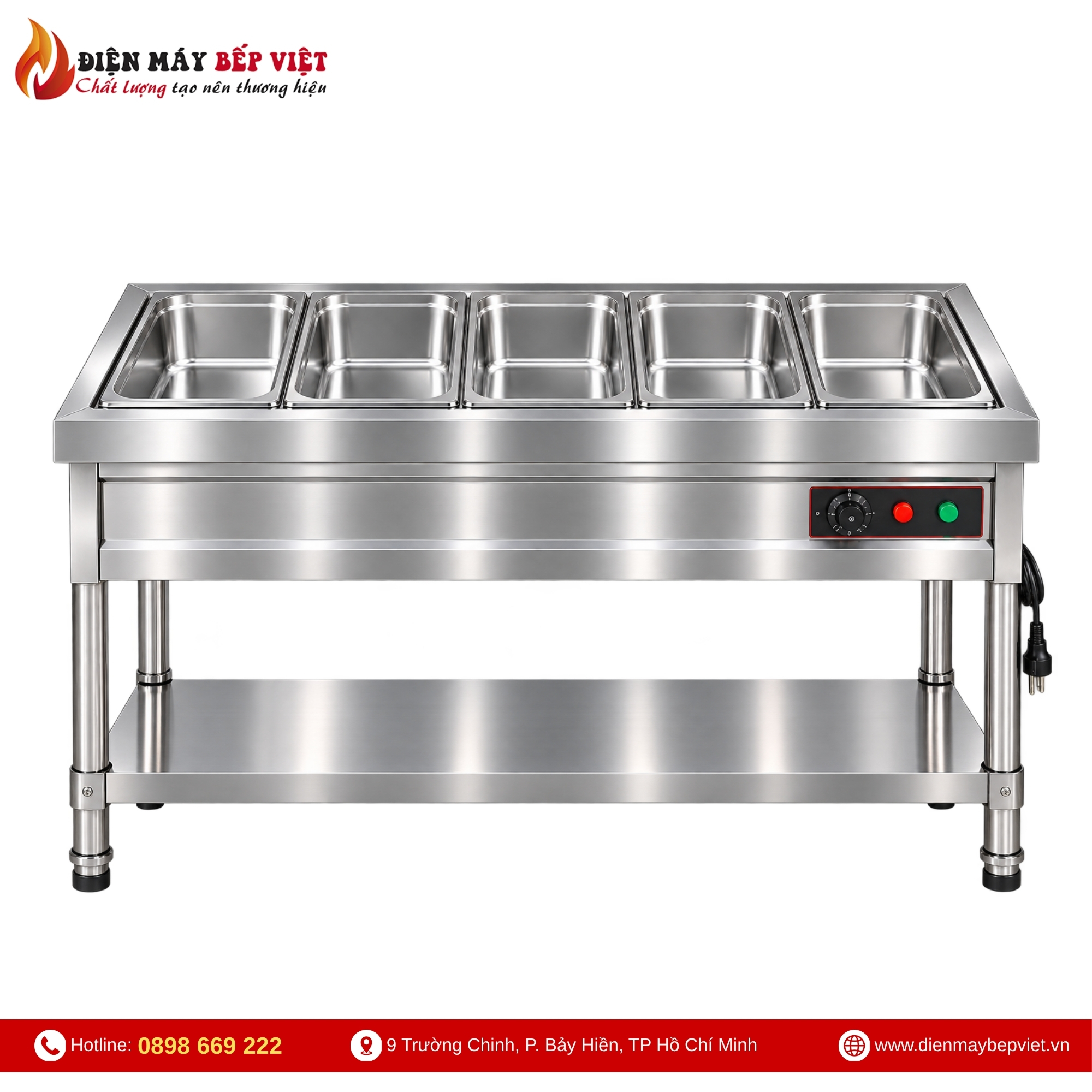 Tủ Quầy Giữ Nóng Thức Ăn 5 Khay 1/1