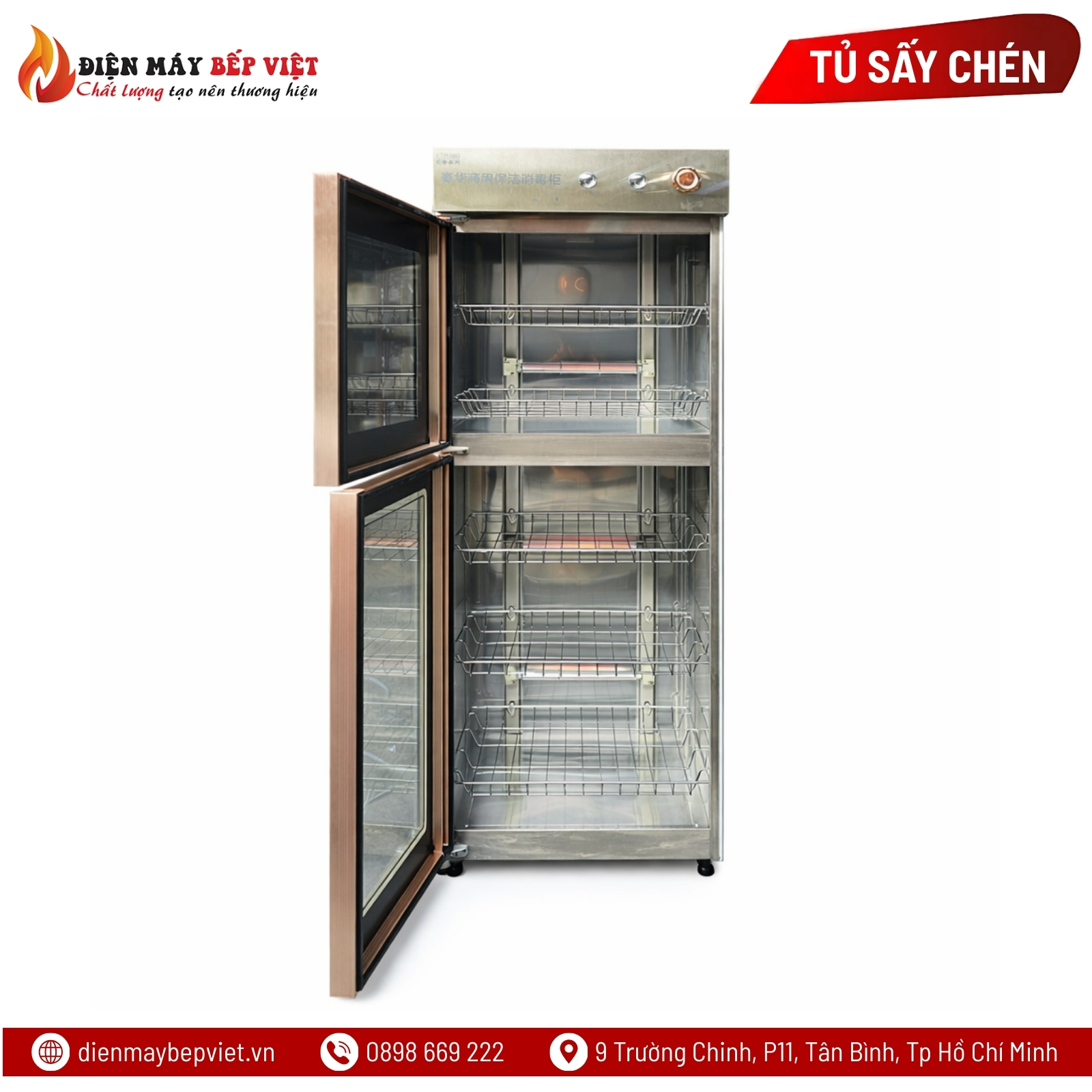 Tủ Sấy Chén Snow Village YTP-380B