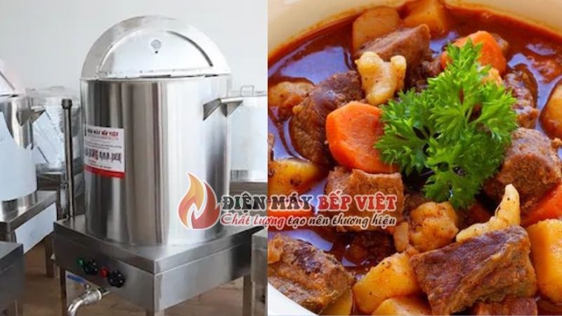 ứng dụng của nồi nấu cháo điện công nghiệp