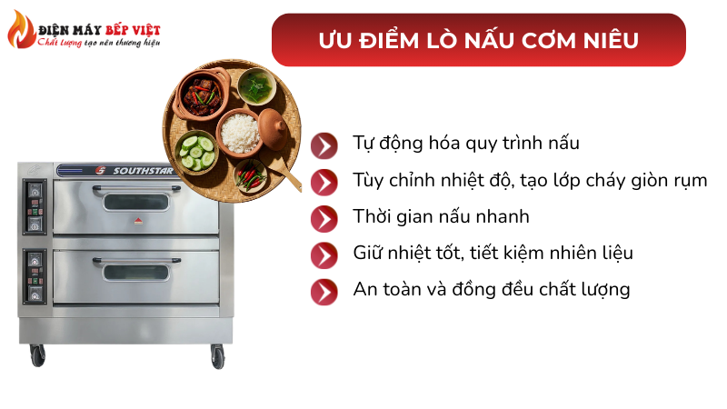Ưu điểm lò nấu cơm niêu