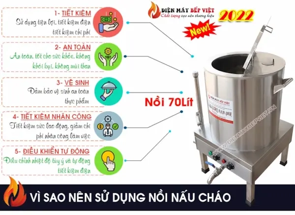 Ưu điểm nồi nấu cháo điện 