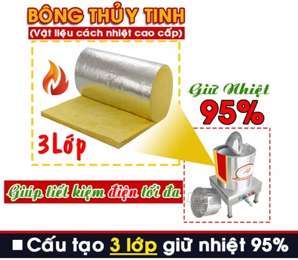 Vật liệu cách nhiệt 3 lớp cao cấp