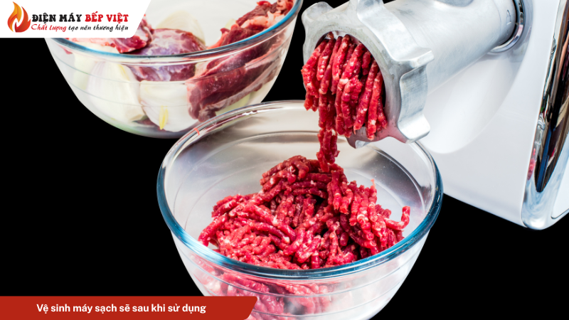 Vệ sinh máy sạch sẽ sau khi sử dụng