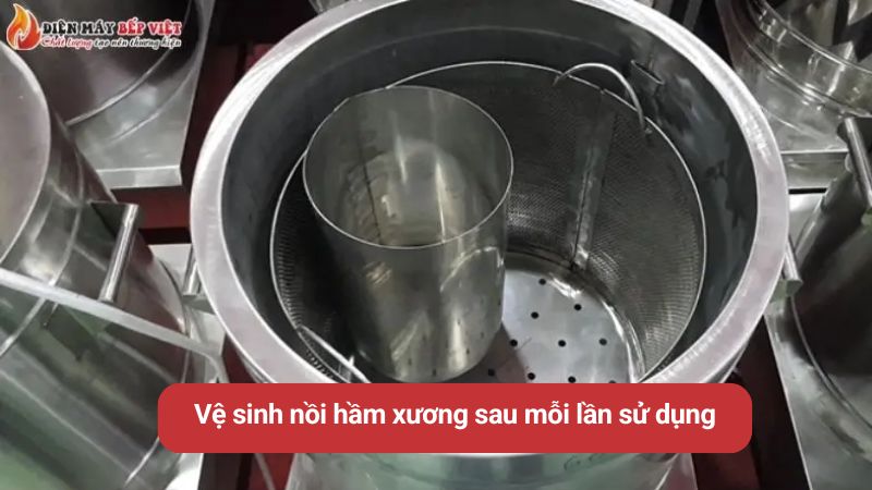 Vệ sinh nồi hầm xương sau khi sử dụng