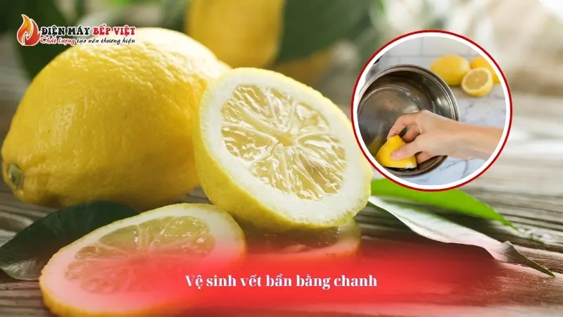 Vệ sinh nồi luộc bánh chưng bằng chanh