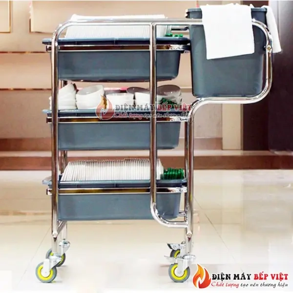 Xe đẩy thu dọn bát đĩa NPD-016