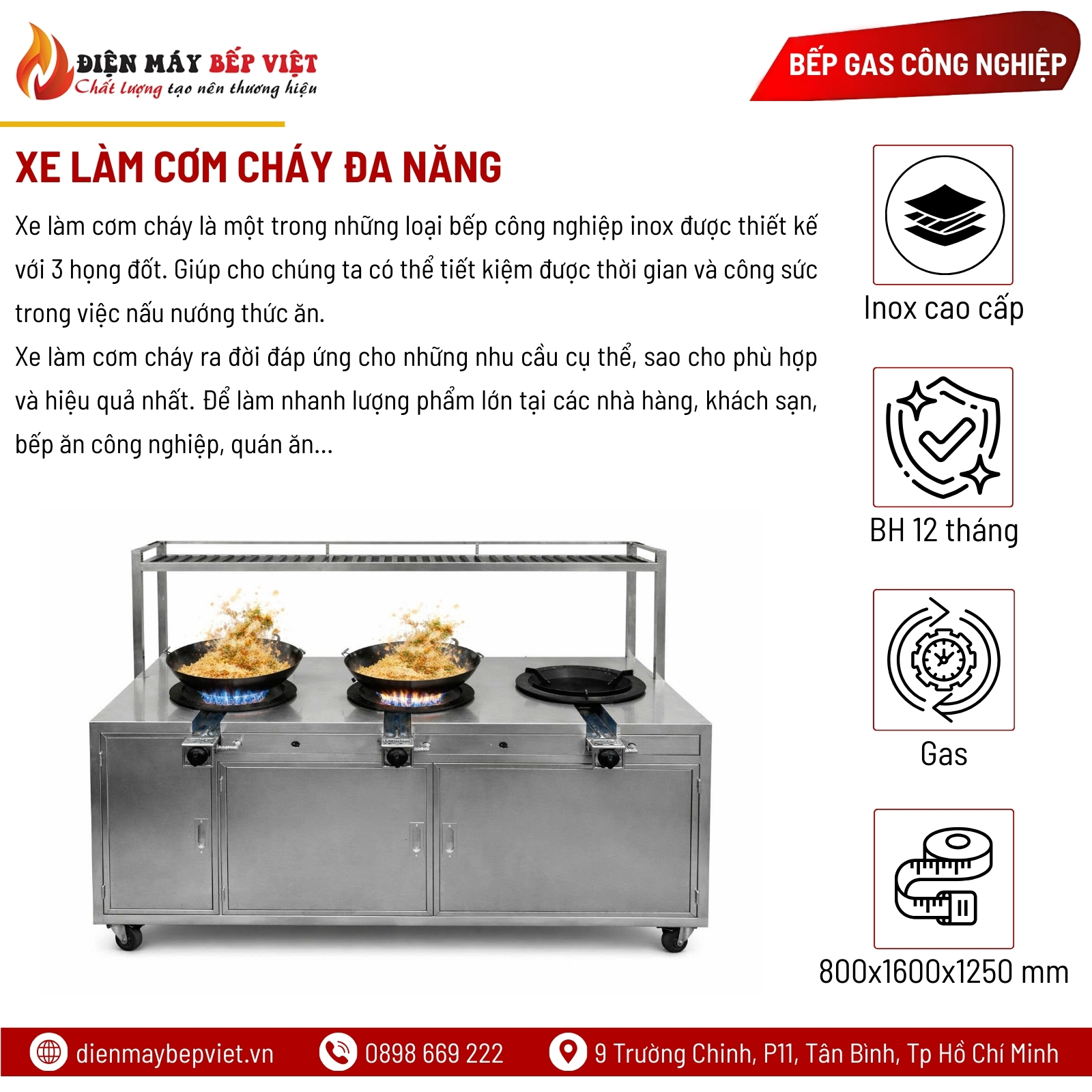 Xe Làm Cơm Cháy Đa Năng