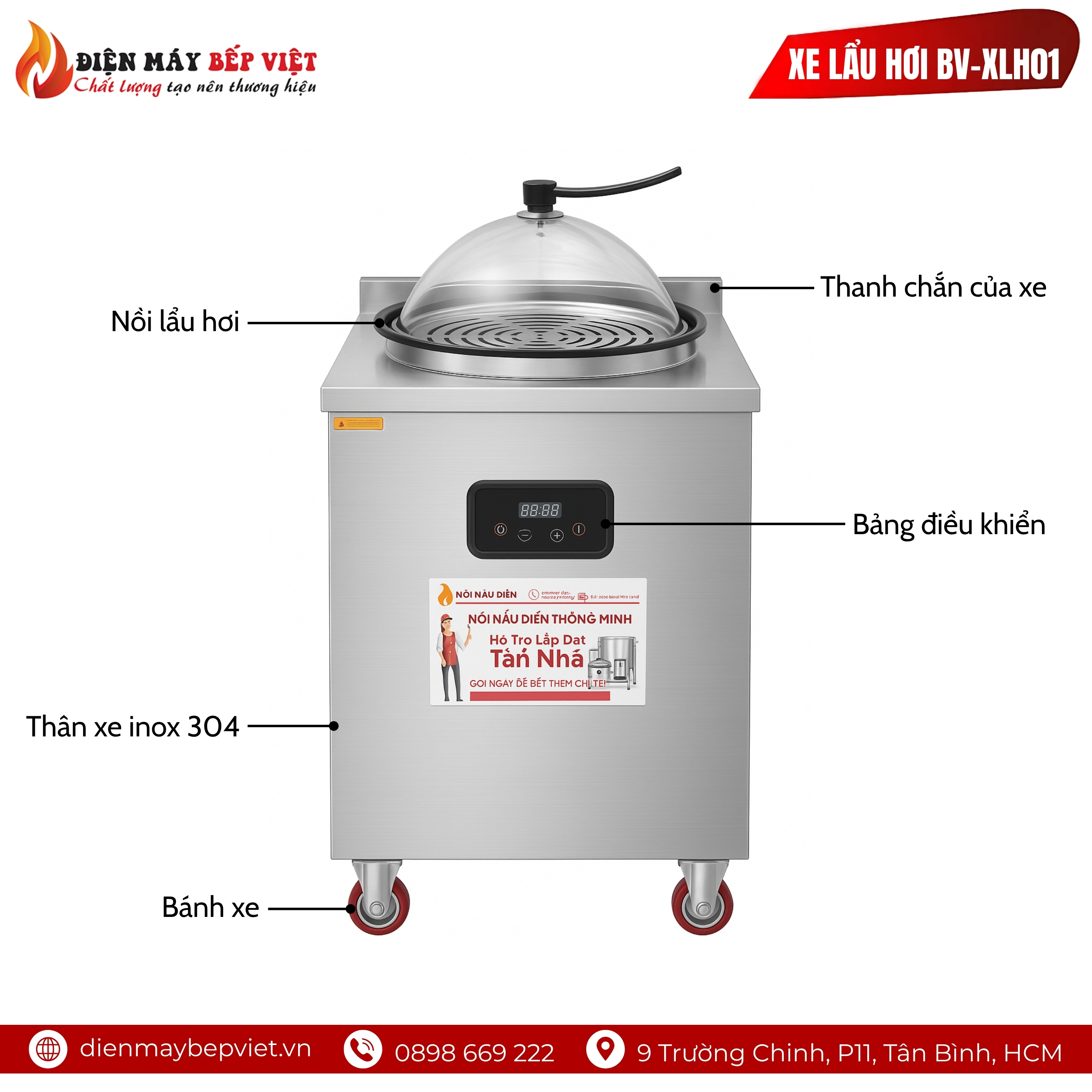 Xe Lẩu Hơi BV-XLH01