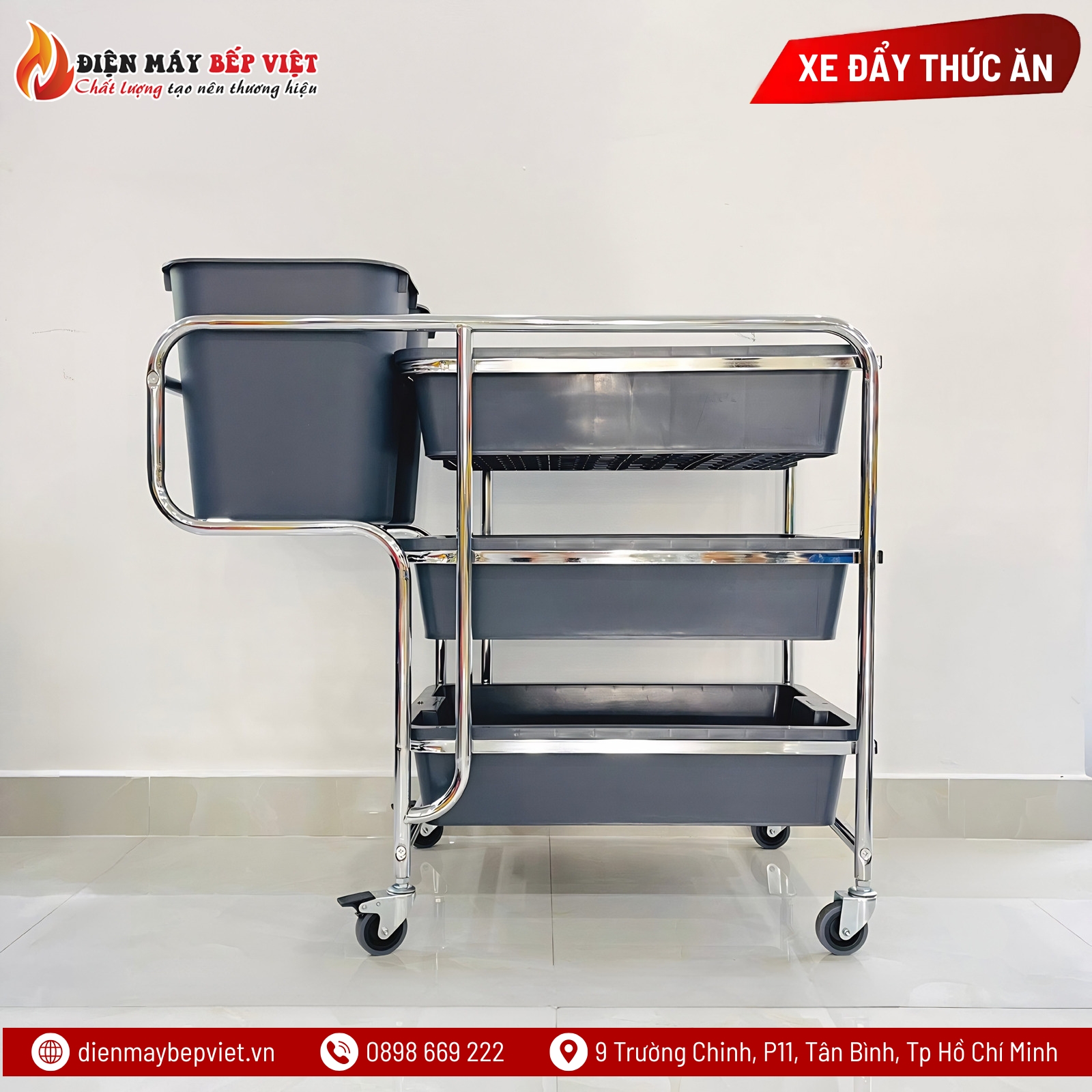 Xe Thu Dọn Thức Ăn NPD-016