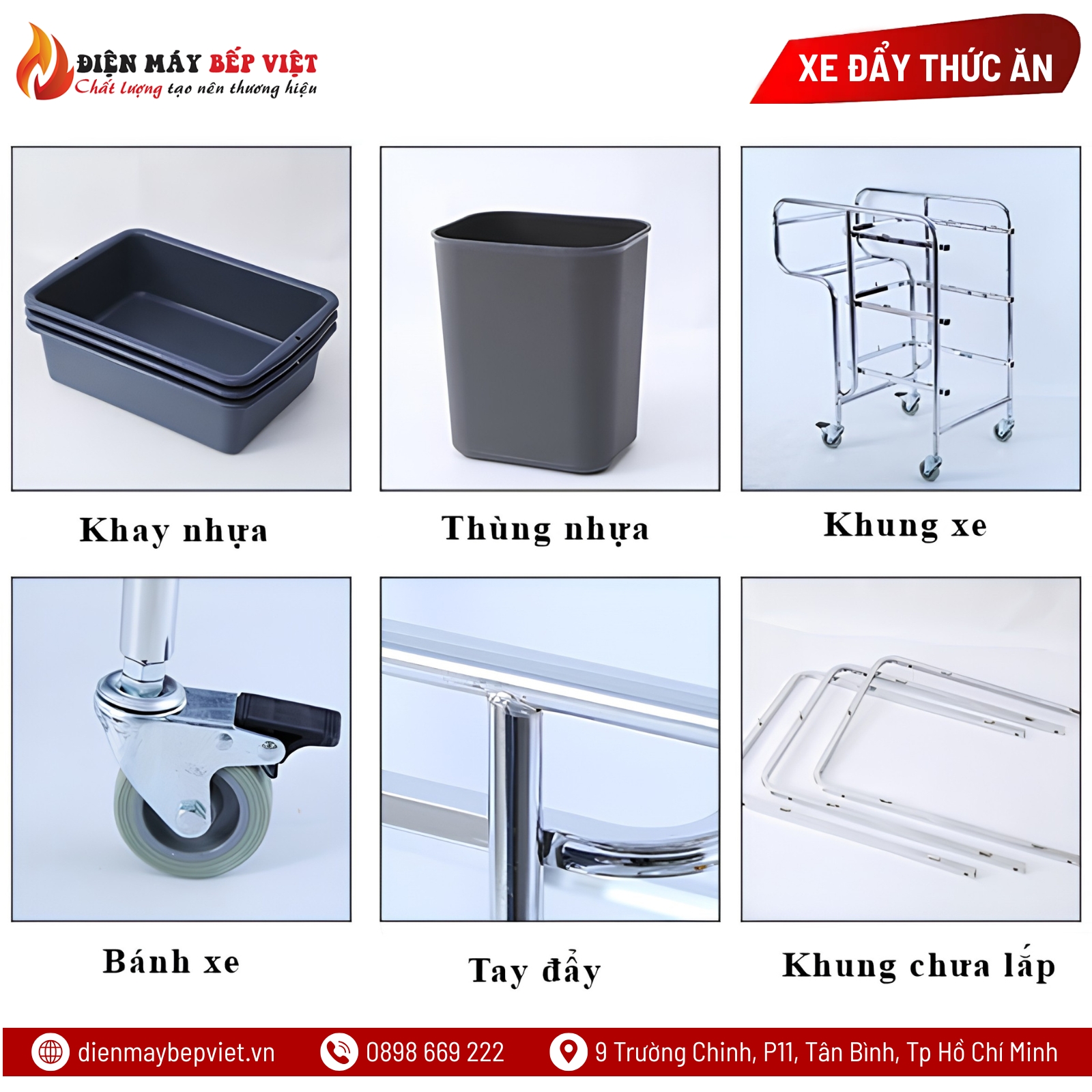 Xe Thu Dọn Thức Ăn NPD-016