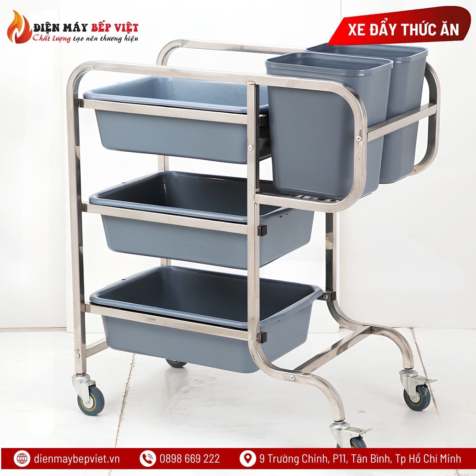 Xe Thu Dọn Thức Ăn NPD-017