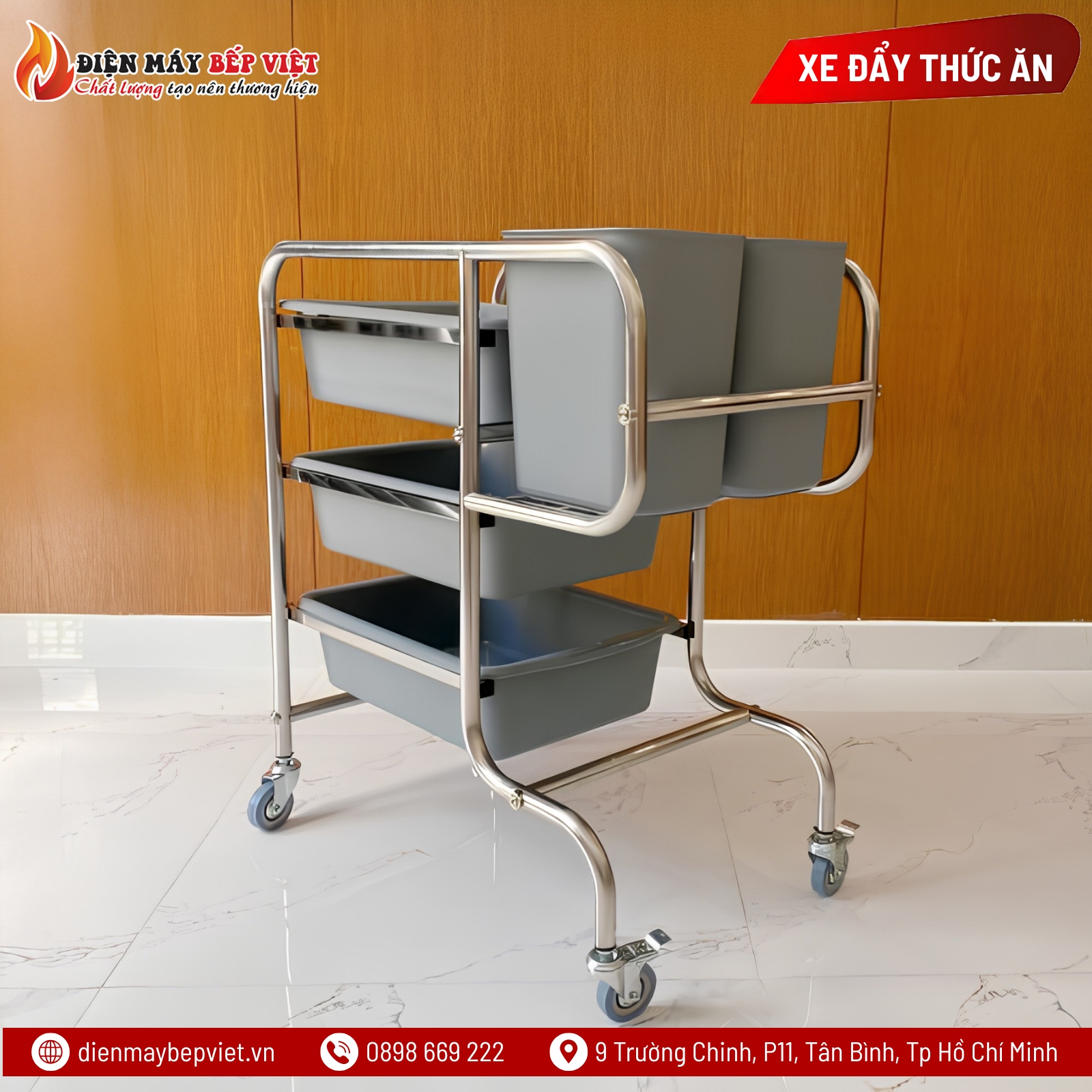 Xe Thu Dọn Thức Ăn NPD-017