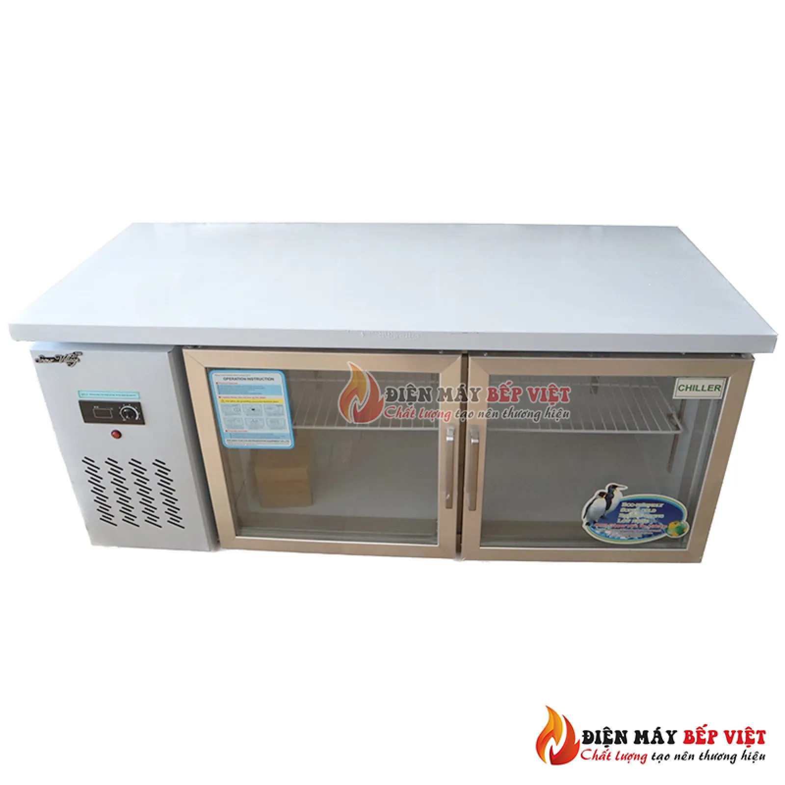 Bàn mát 2 cánh kính SNOW VILLAGE 1.5M PLO.25L2CBL