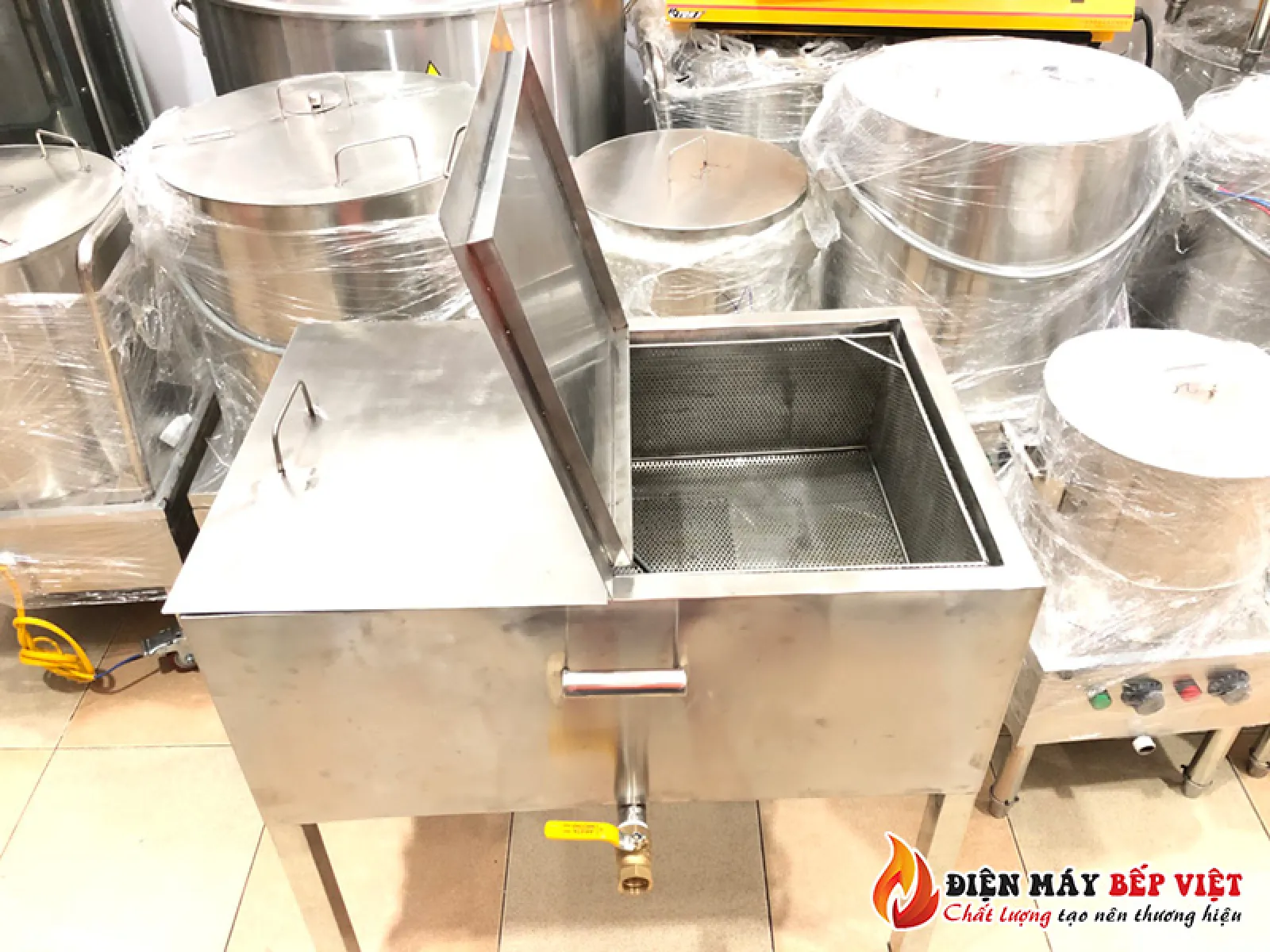 Bếp Chiên Điện Công Nghiệp 80L