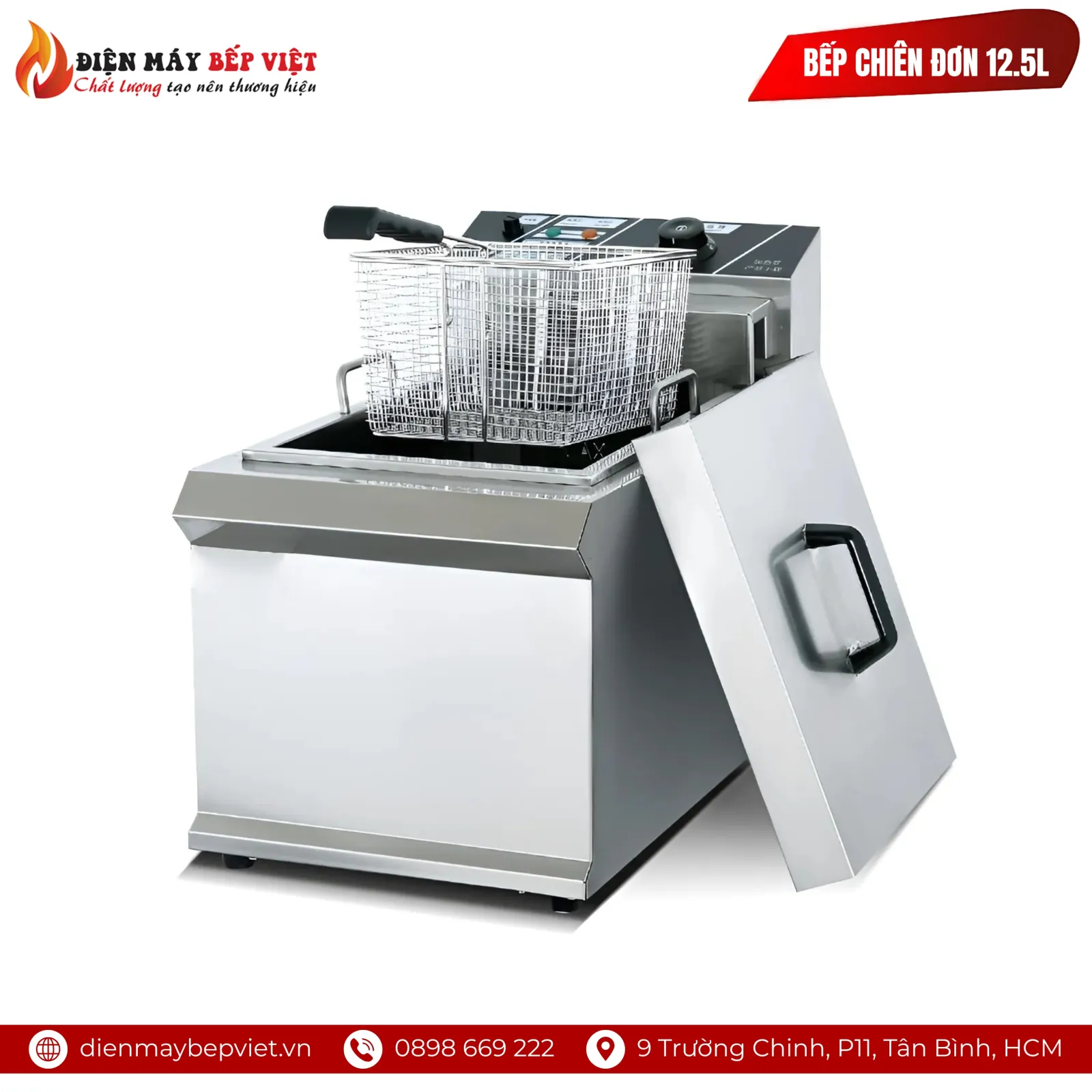 Bếp Chiên Đơn 12.5L Cao Cấp