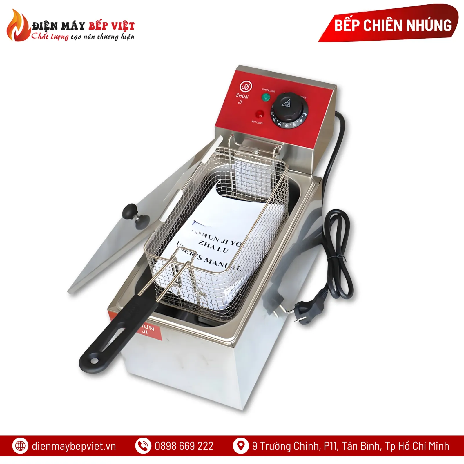 Bếp Chiên Nhúng Đơn 4L Shunji SJ-EH4L