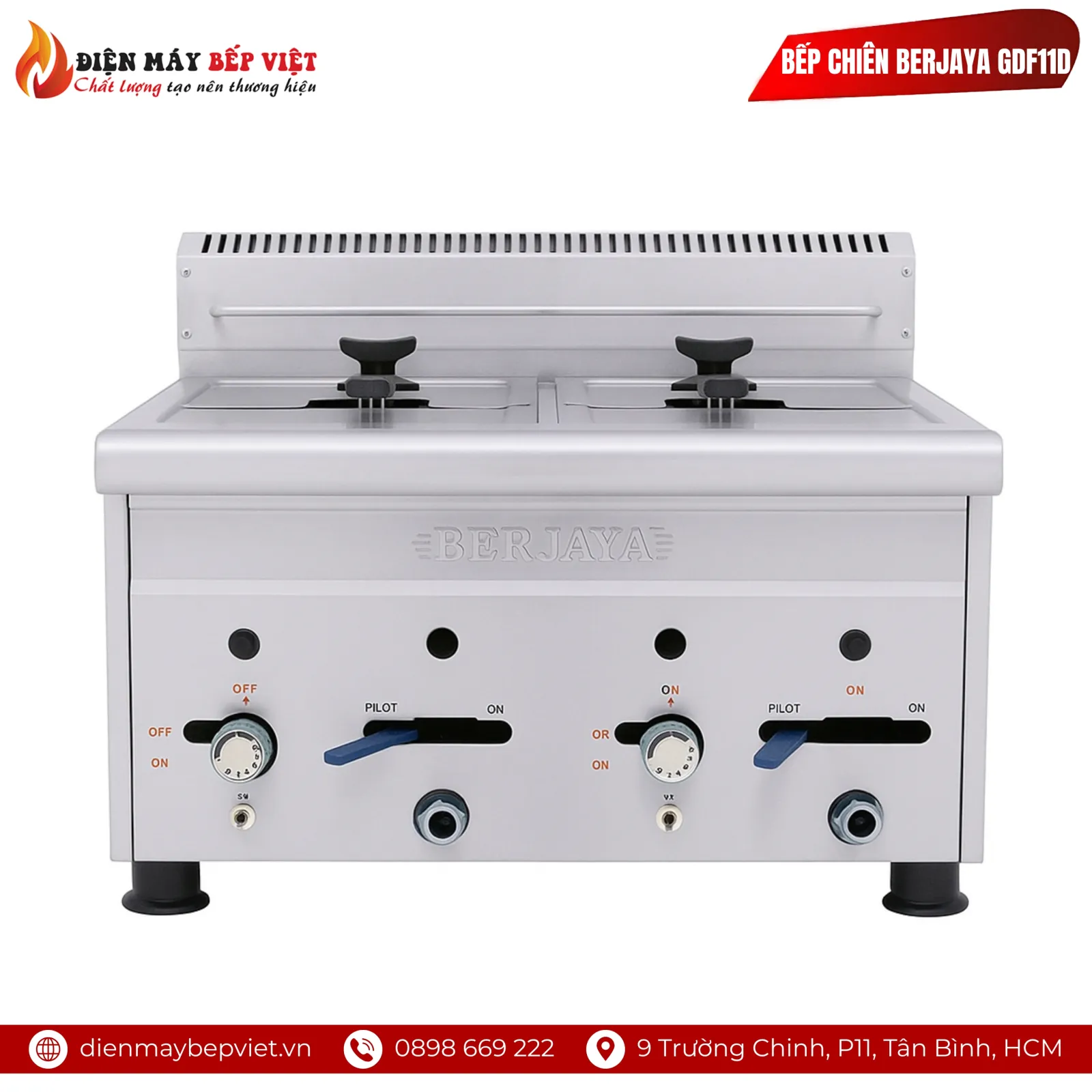 Bếp Chiên Nhúng Gas Berjaya GDF11D